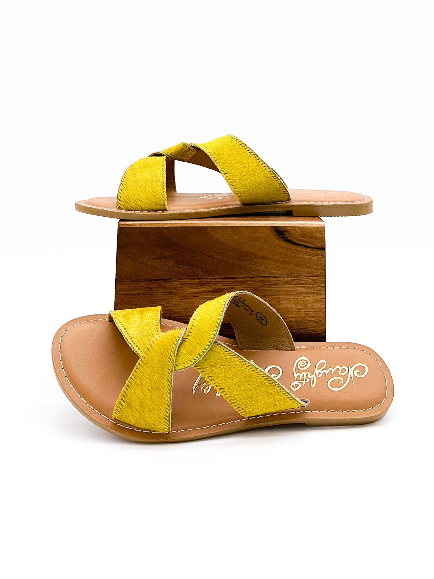 Naughty Monkey Conga Sandal in Yellow