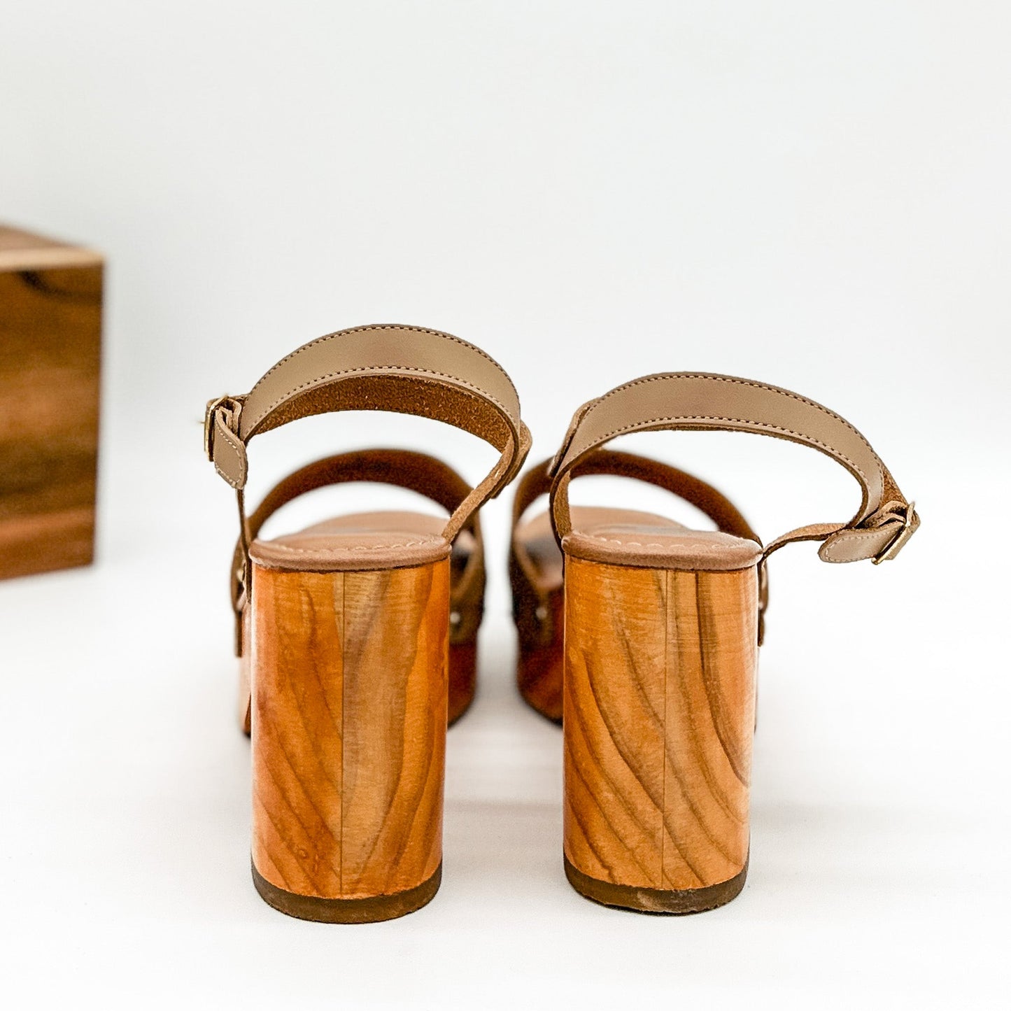 Corkys Country Club Heeled Sandal in Nude
