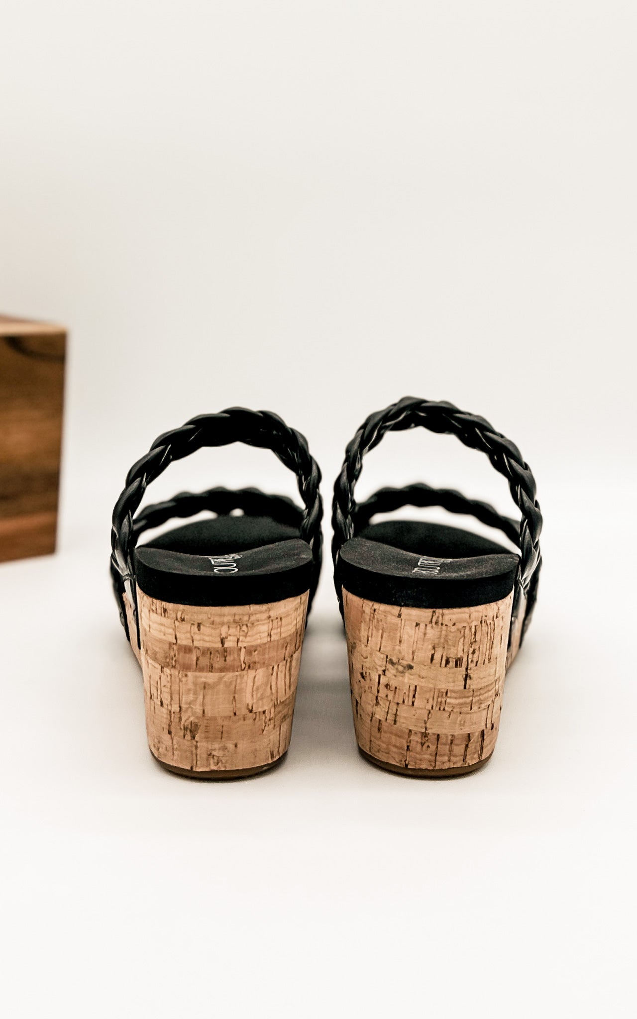 Corkys Delightful Wedge in Black