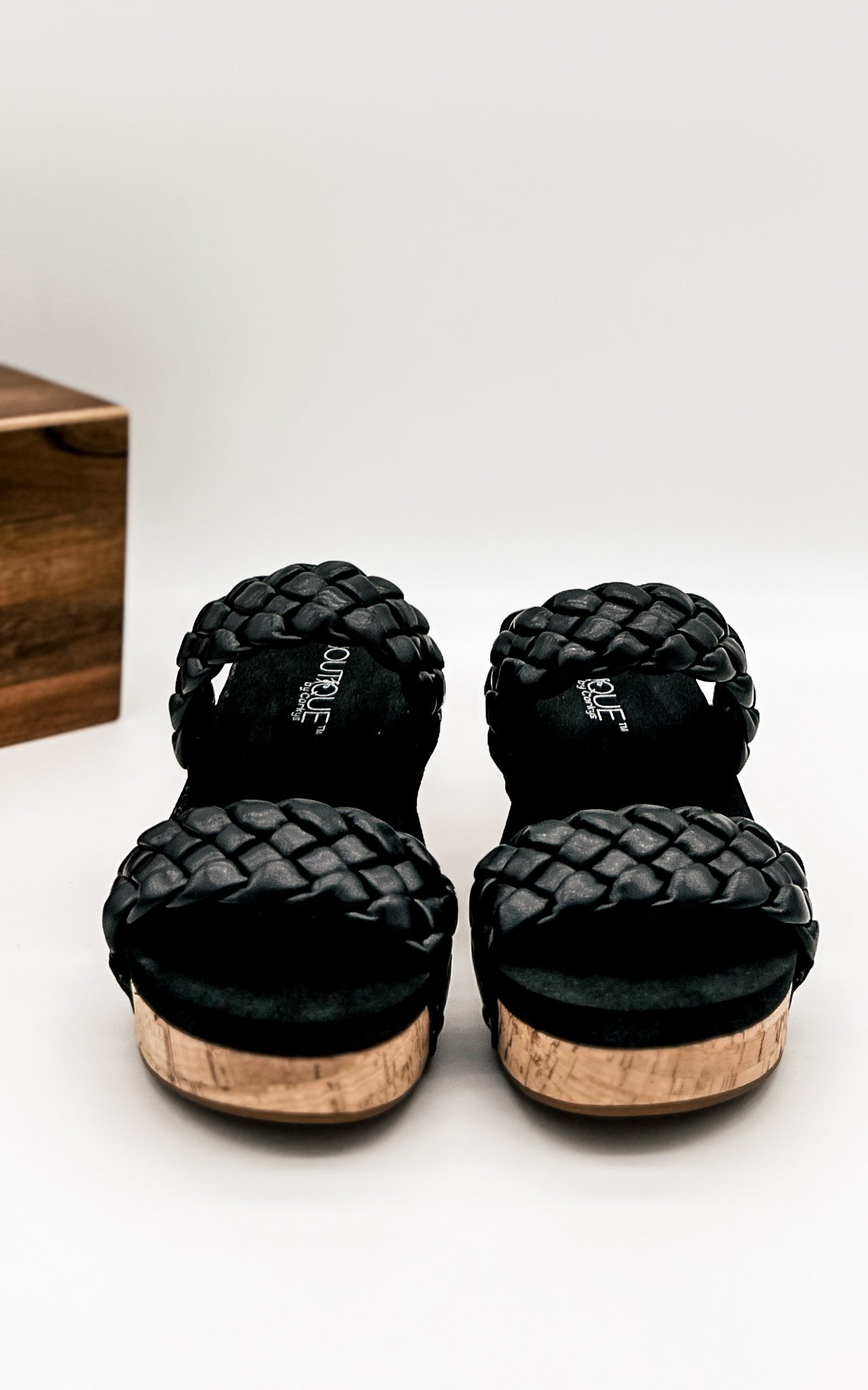 Corkys Delightful Wedge in Black
