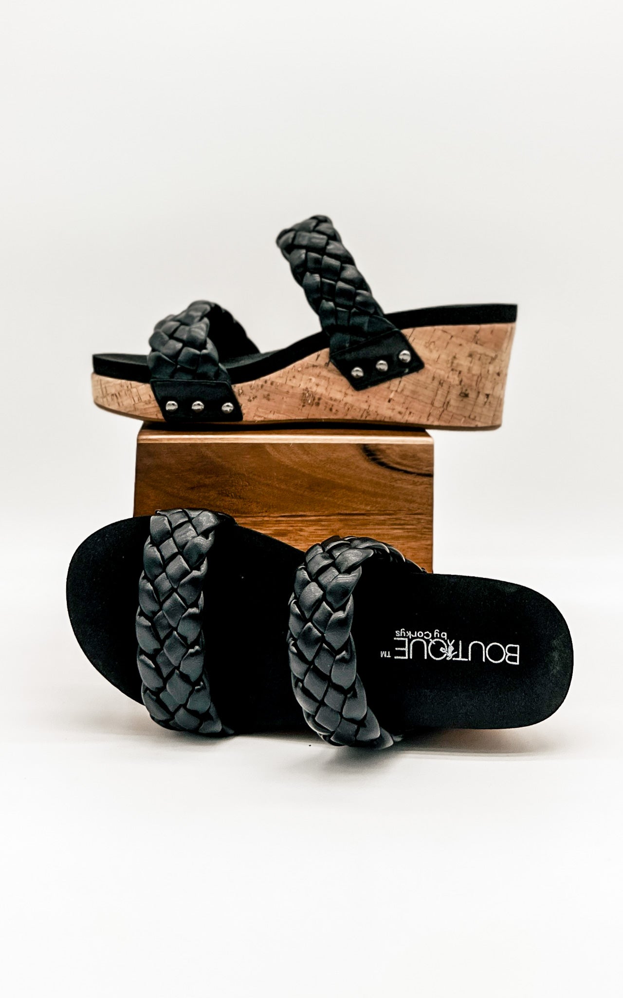Corkys Delightful Wedge in Black