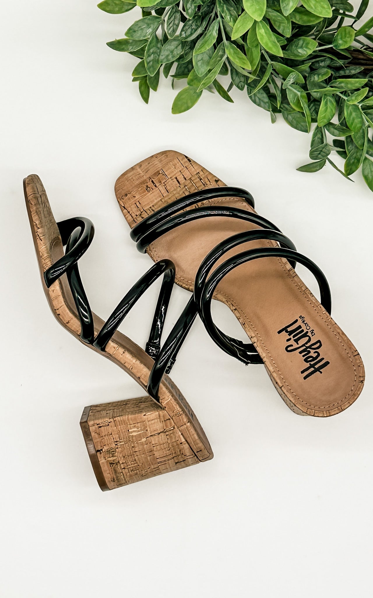 Corkys Dreamy Heeled Sandal in Black