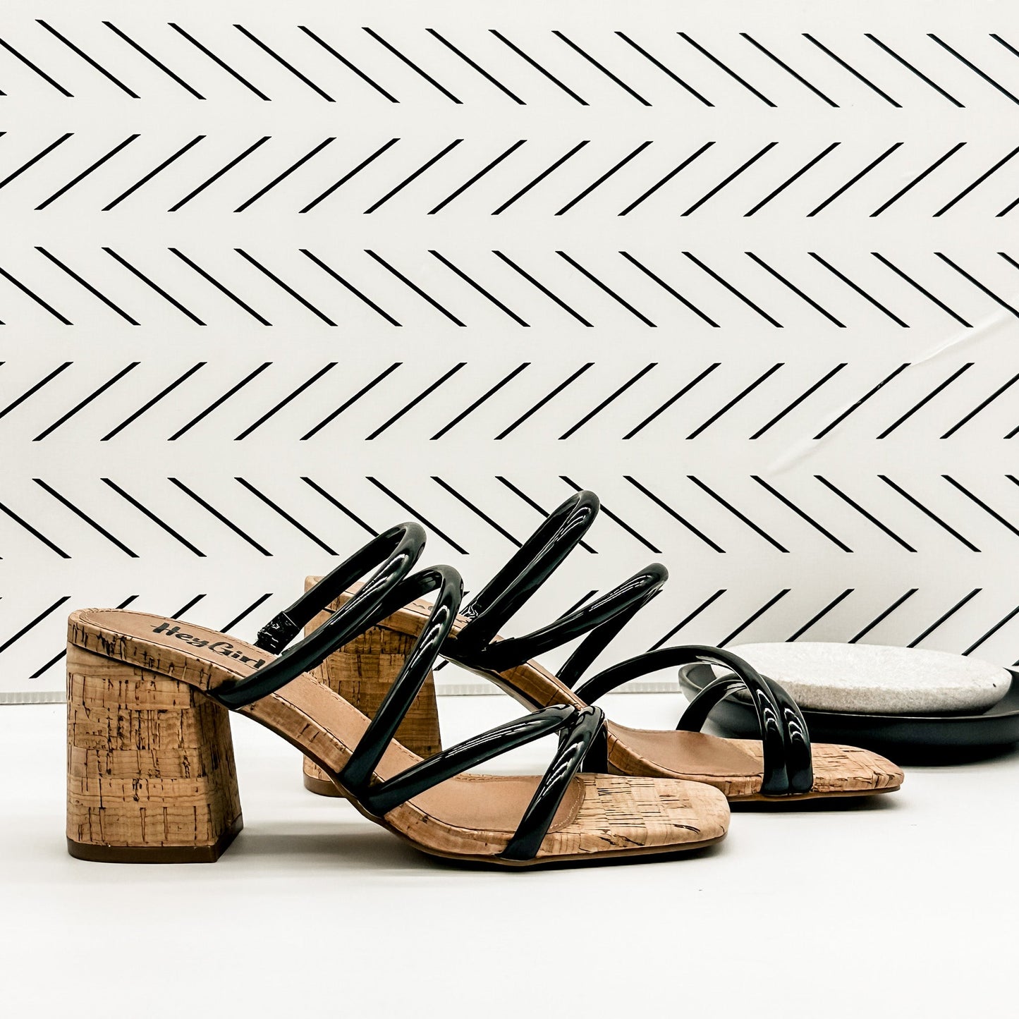 Corkys Dreamy Heeled Sandal in Black