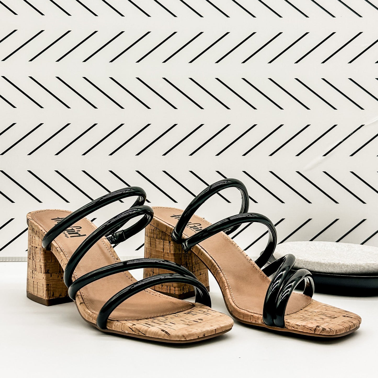 Corkys Dreamy Heeled Sandal in Black