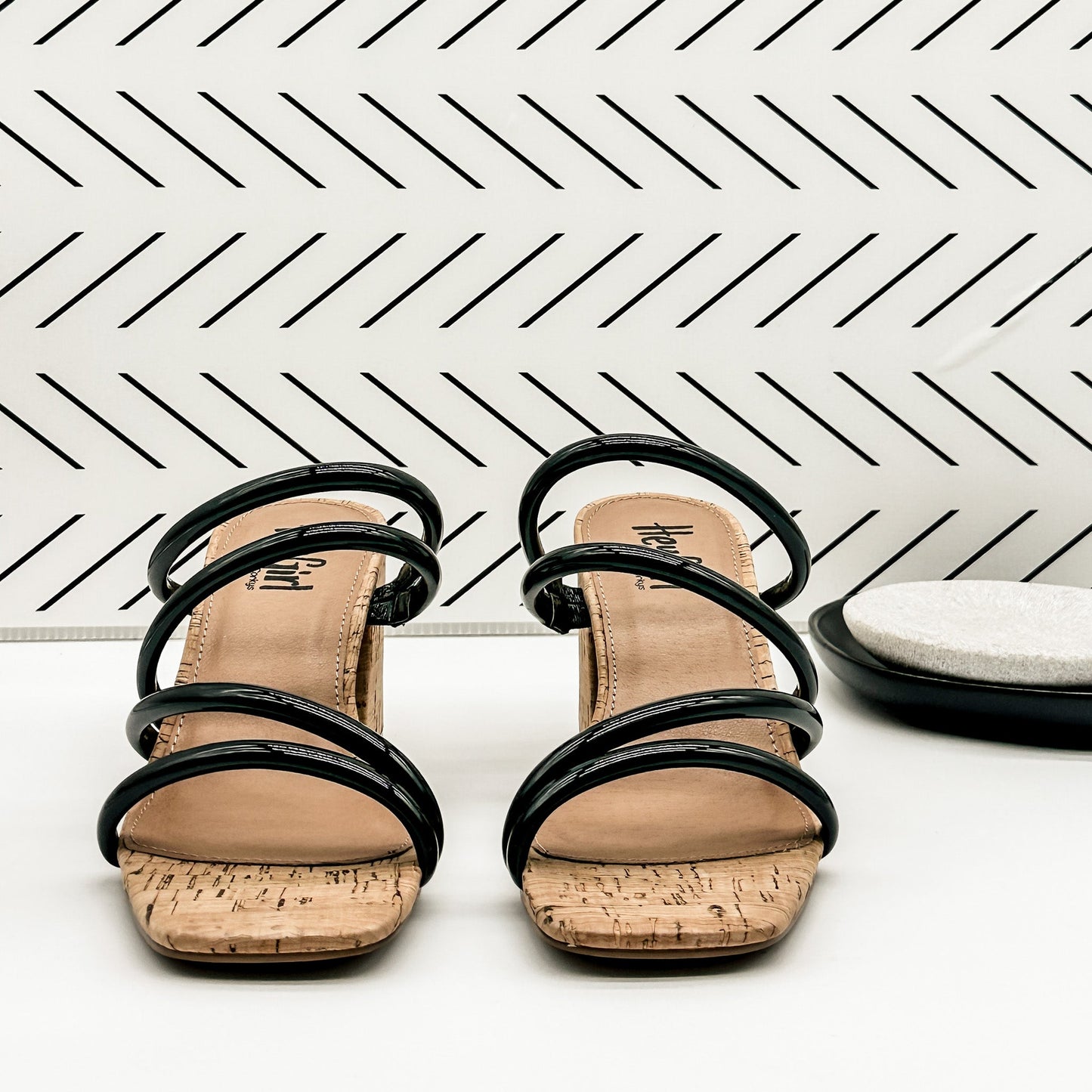 Corkys Dreamy Heeled Sandal in Black