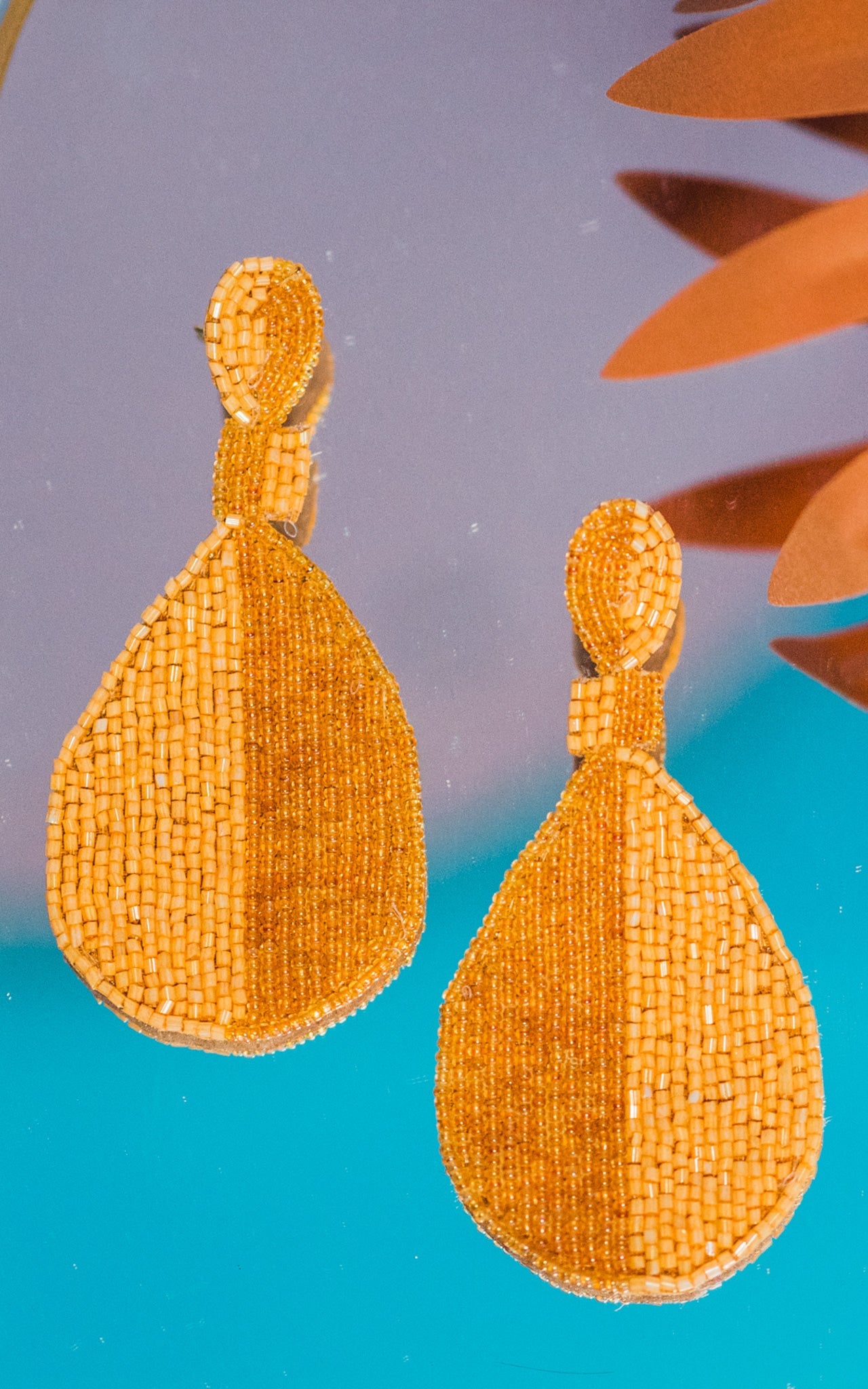 Mustard Seed Bead Earrings