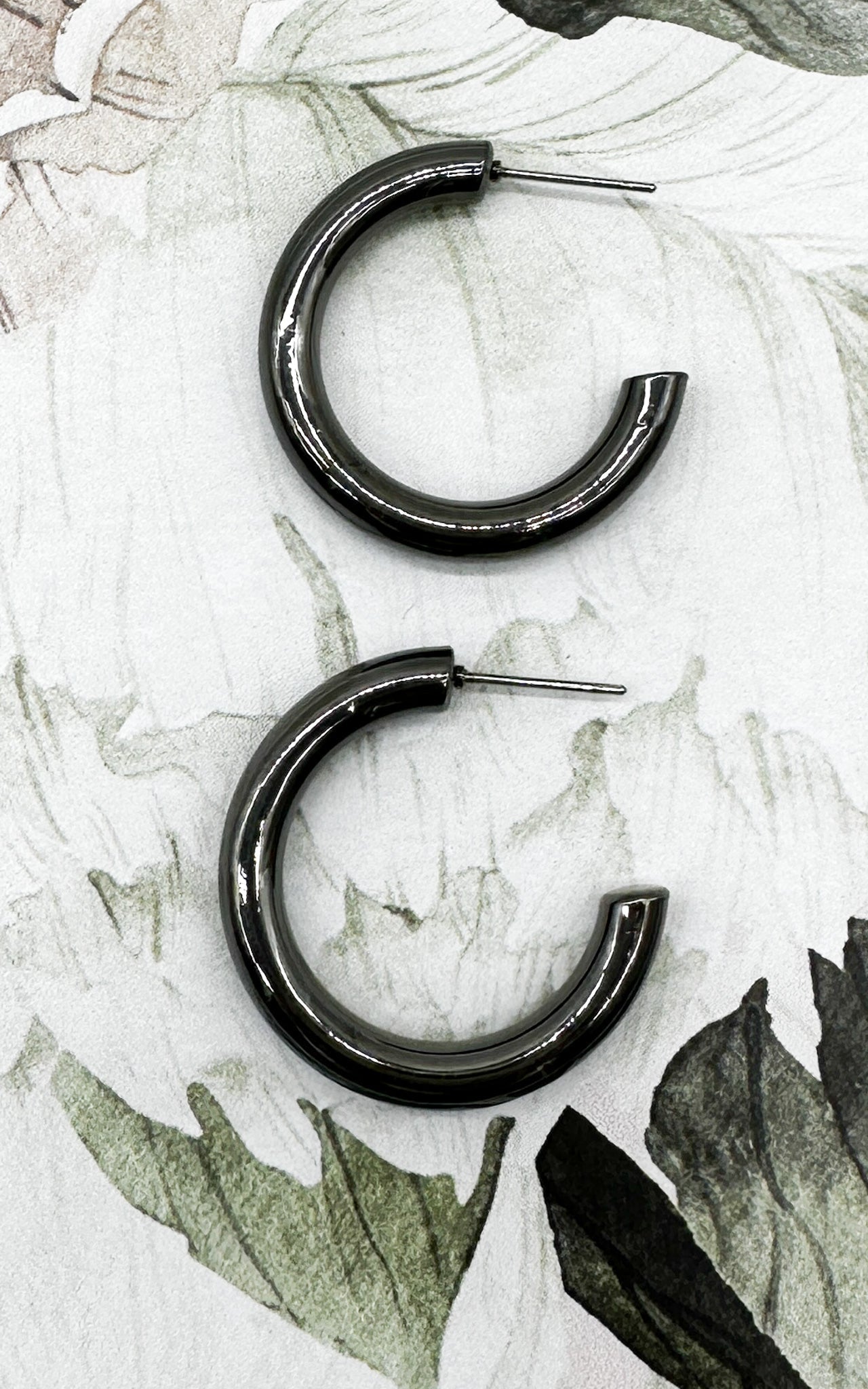 Grey Metallic Hoop