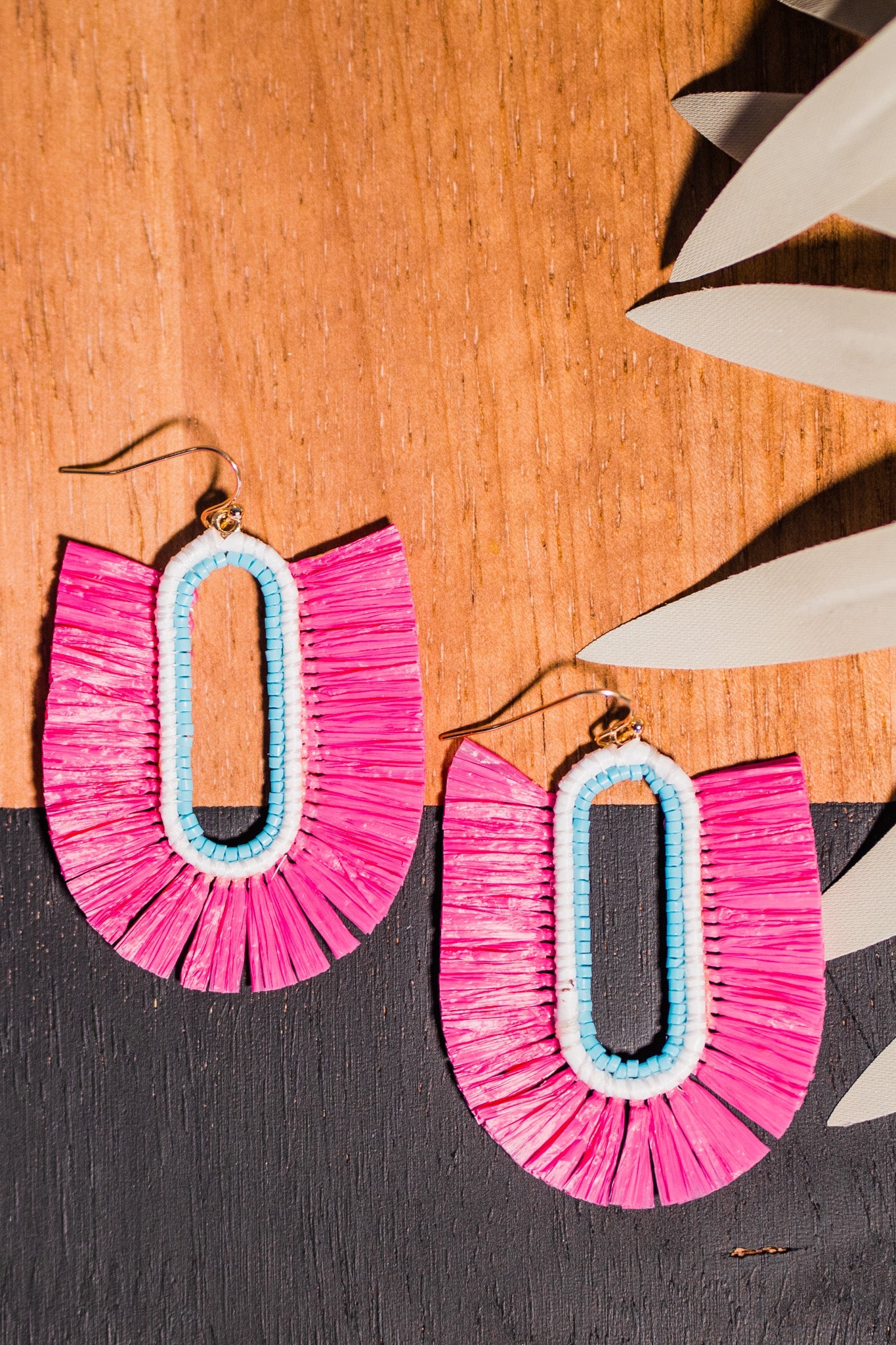 Hot Pink Boho Earrings