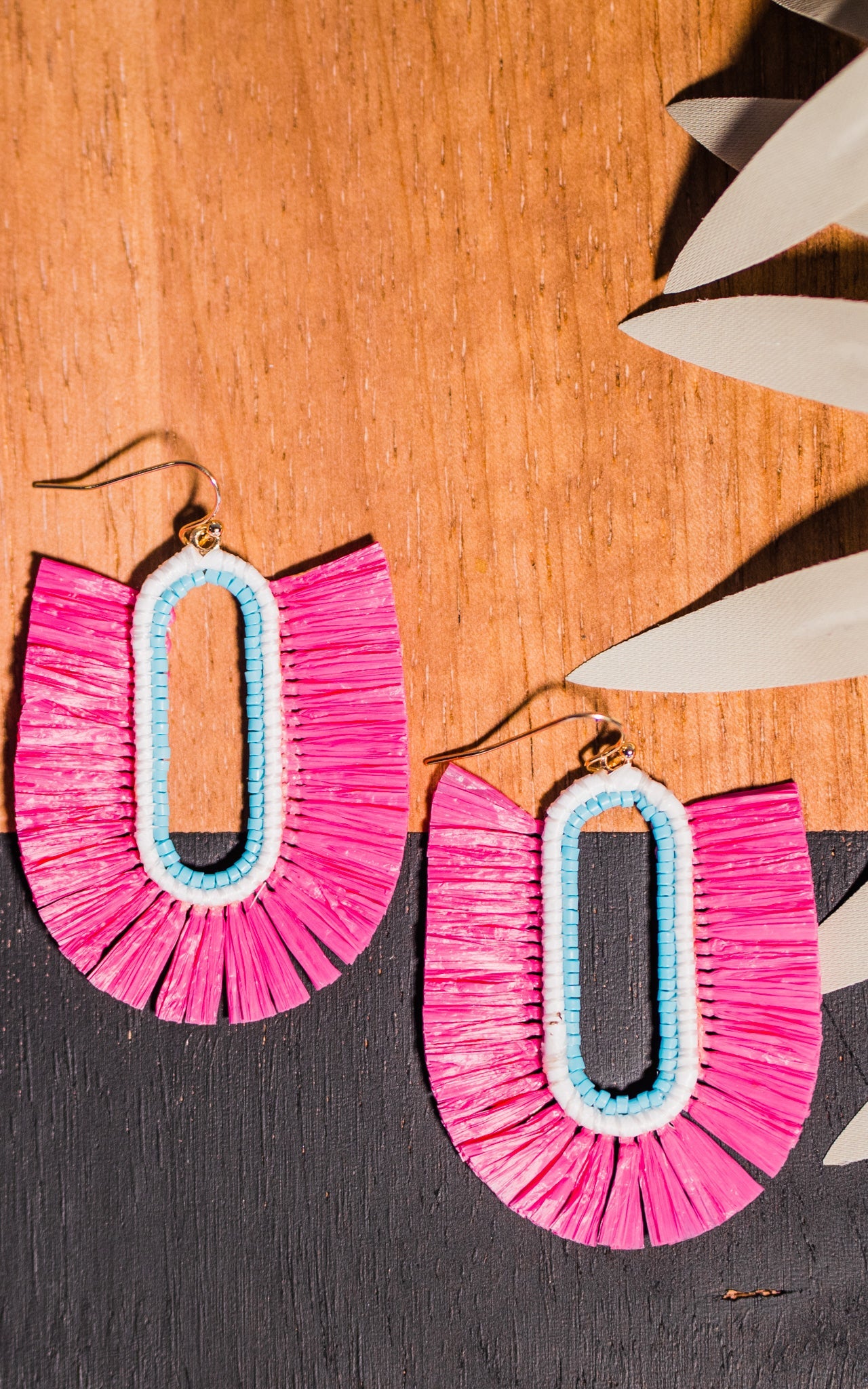 Hot Pink Boho Earrings