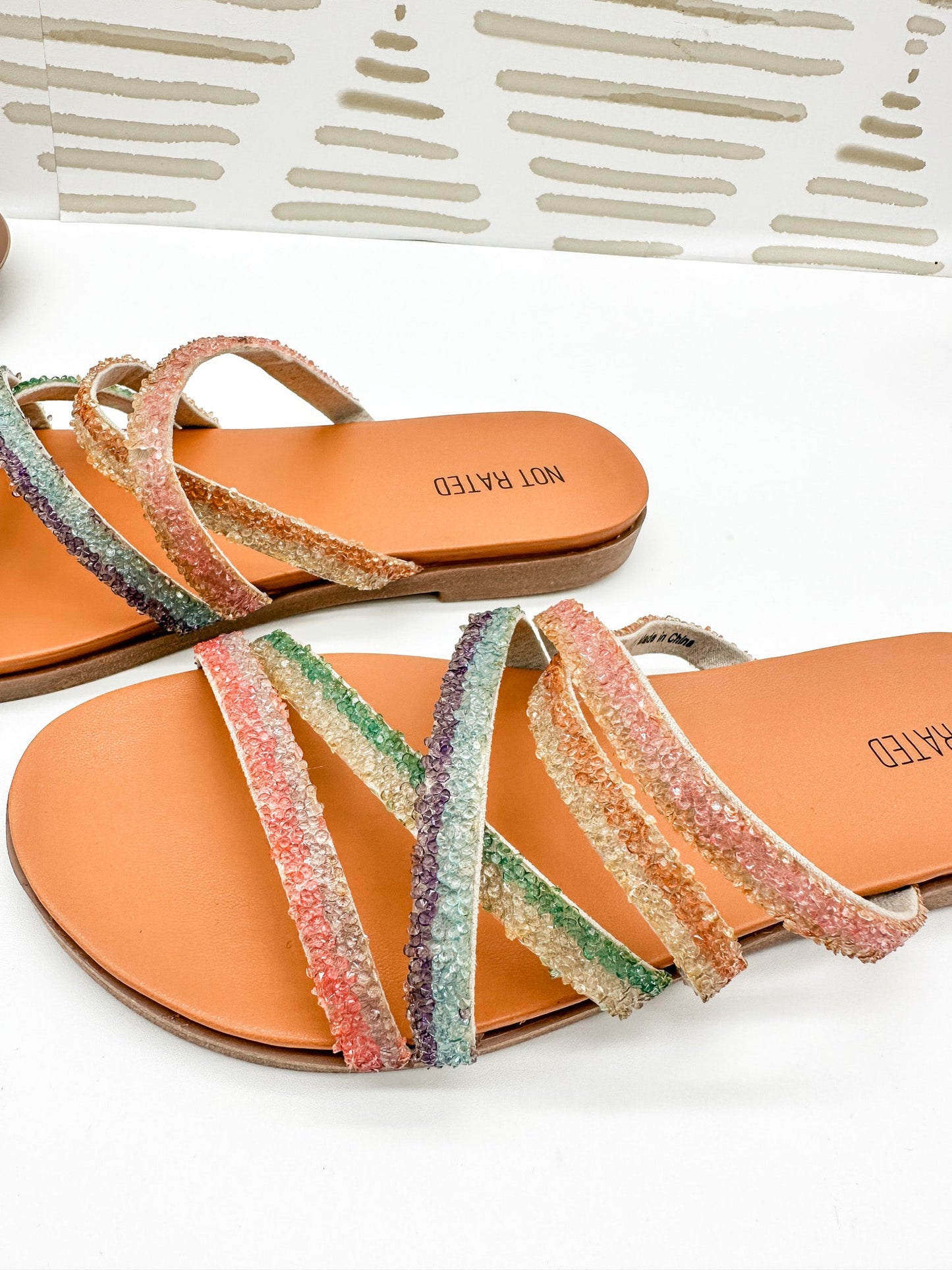 Not Rated Eliana Sandals in Rainbow