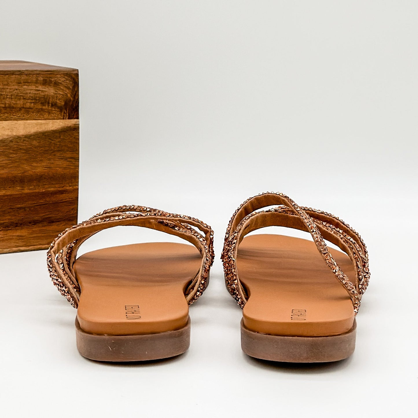 Not Rated Eliana Sandals in Rose Gold
