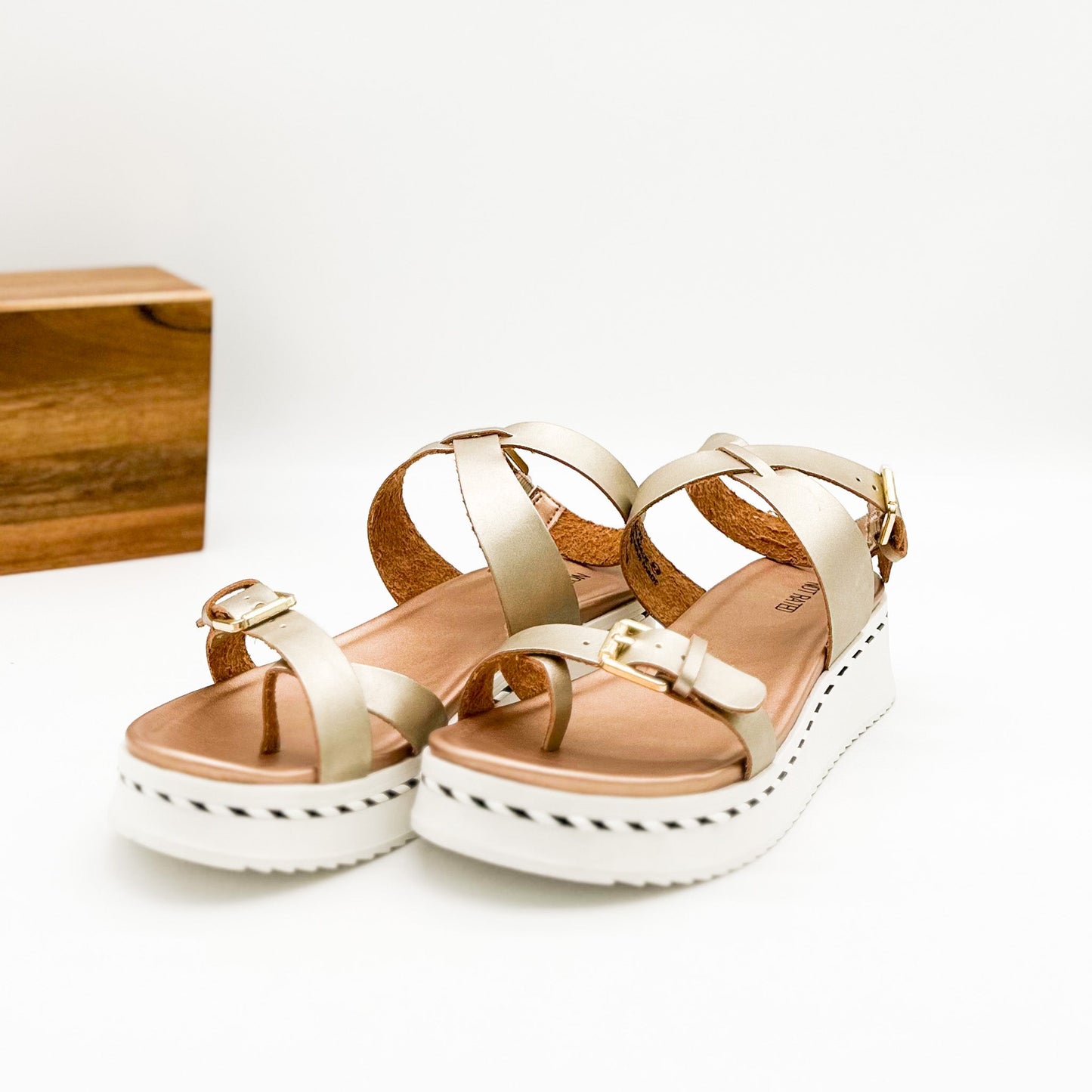 Not Rated Enna Sandal in Rose Gold