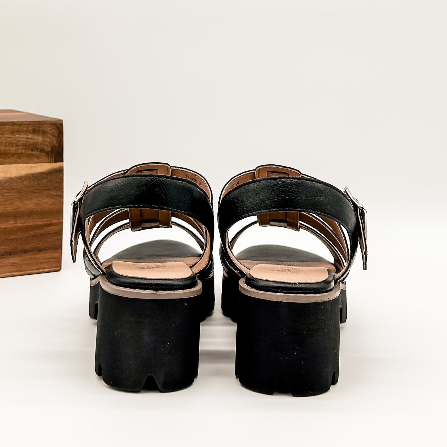 Corkys Fisher Sandal in Black