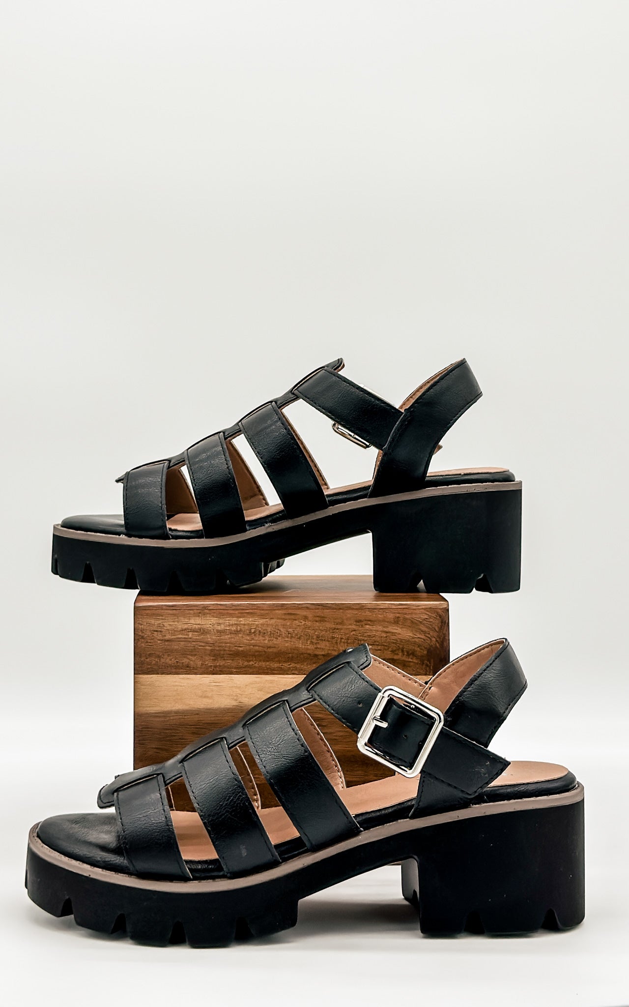 Corkys Fisher Sandal in Black