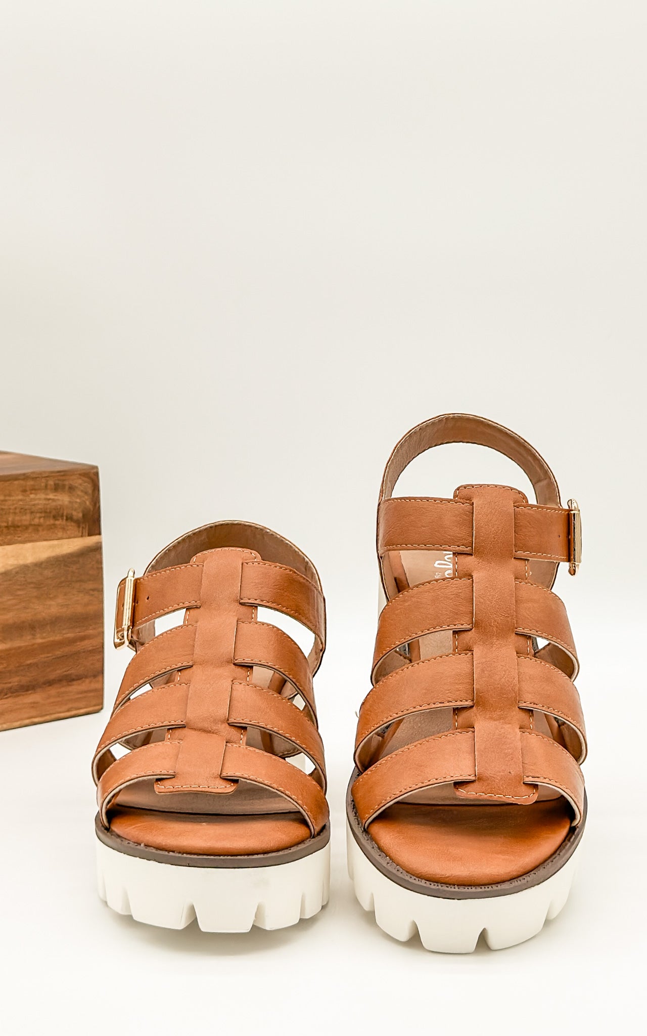 Corkys Fisher Sandal in Cognac