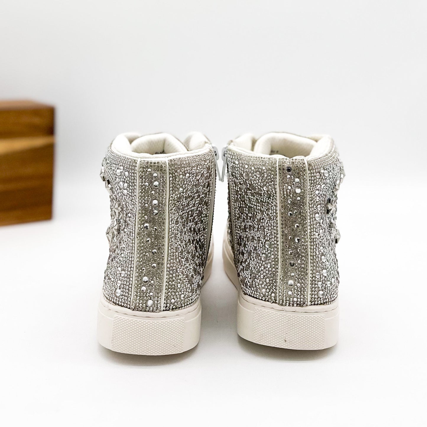 Corkys Flashy Sneaker in Clear Rhinestone