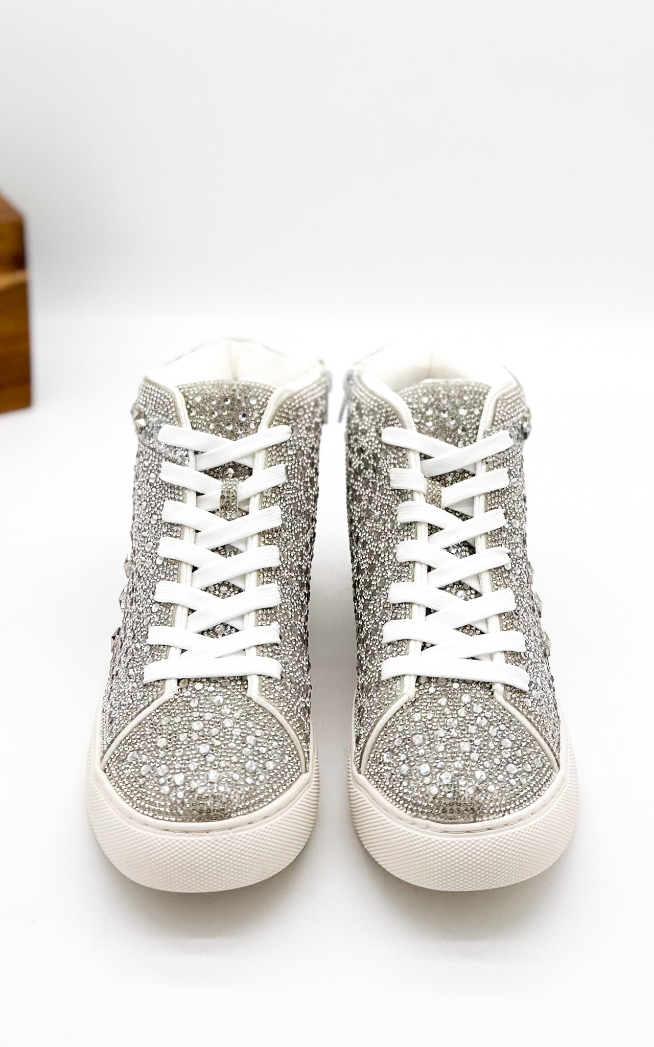 Corkys Flashy Sneaker in Clear Rhinestone