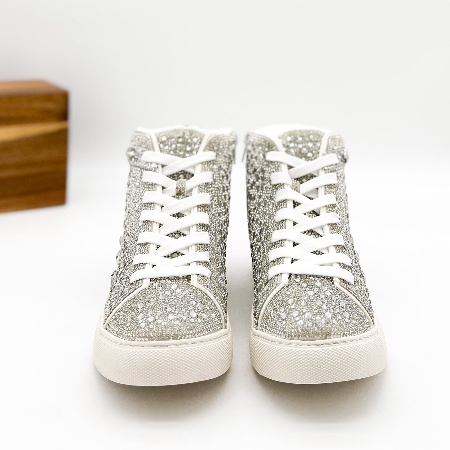 Corkys Flashy Sneaker in Clear Rhinestone