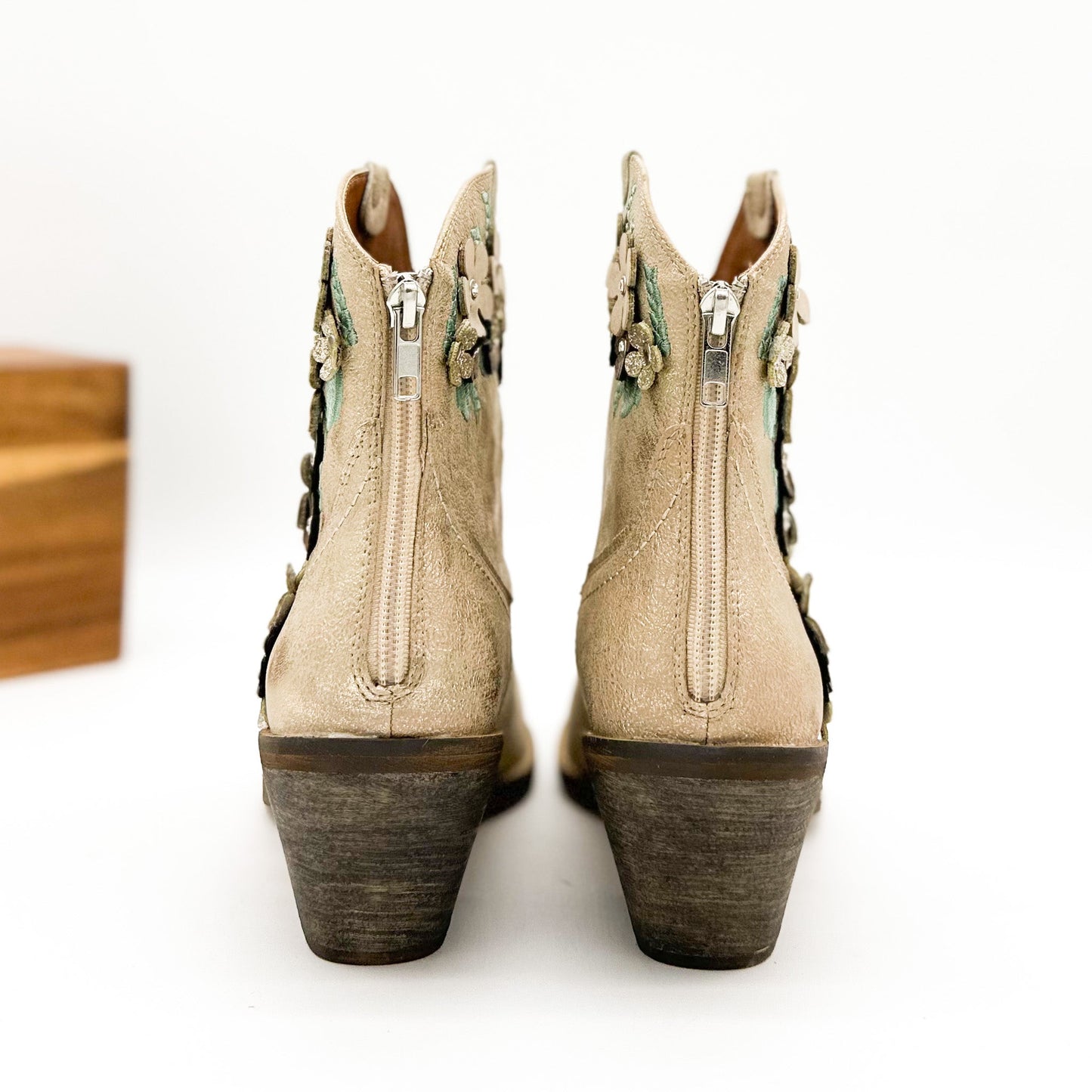 Beast Glenda Ankle Boots in Gold