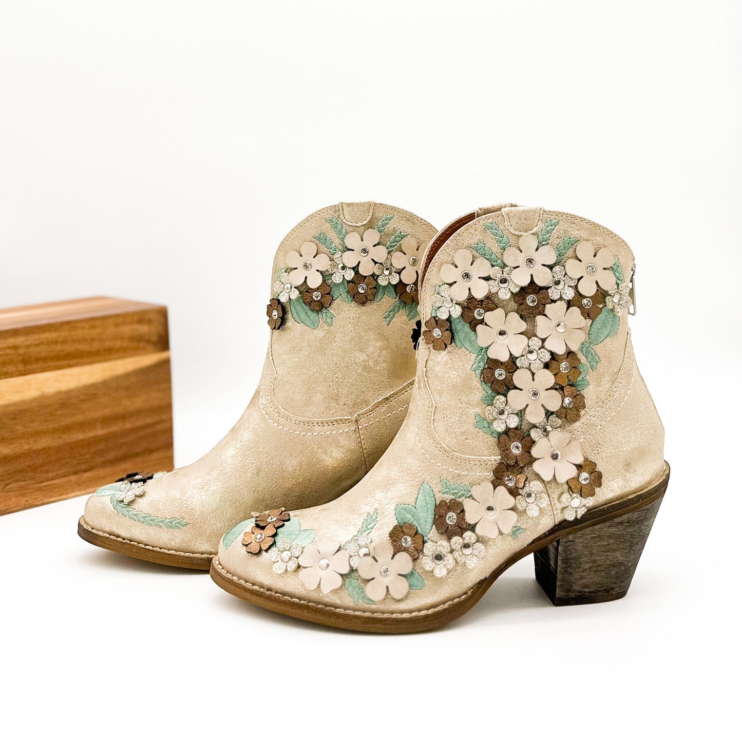 Beast Glenda Ankle Boots in Gold