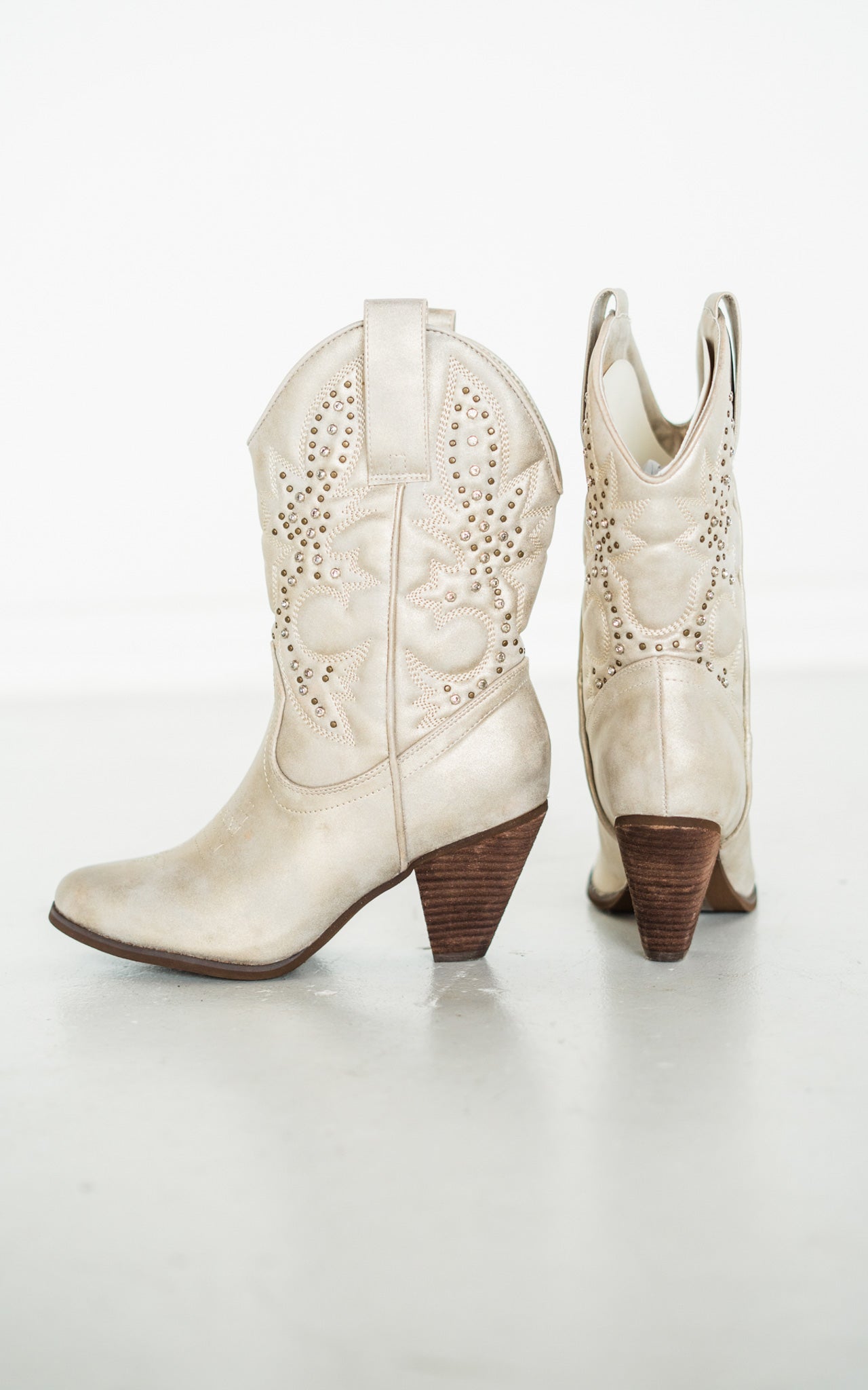 Naughty Monkey Houston Boots in Champagne