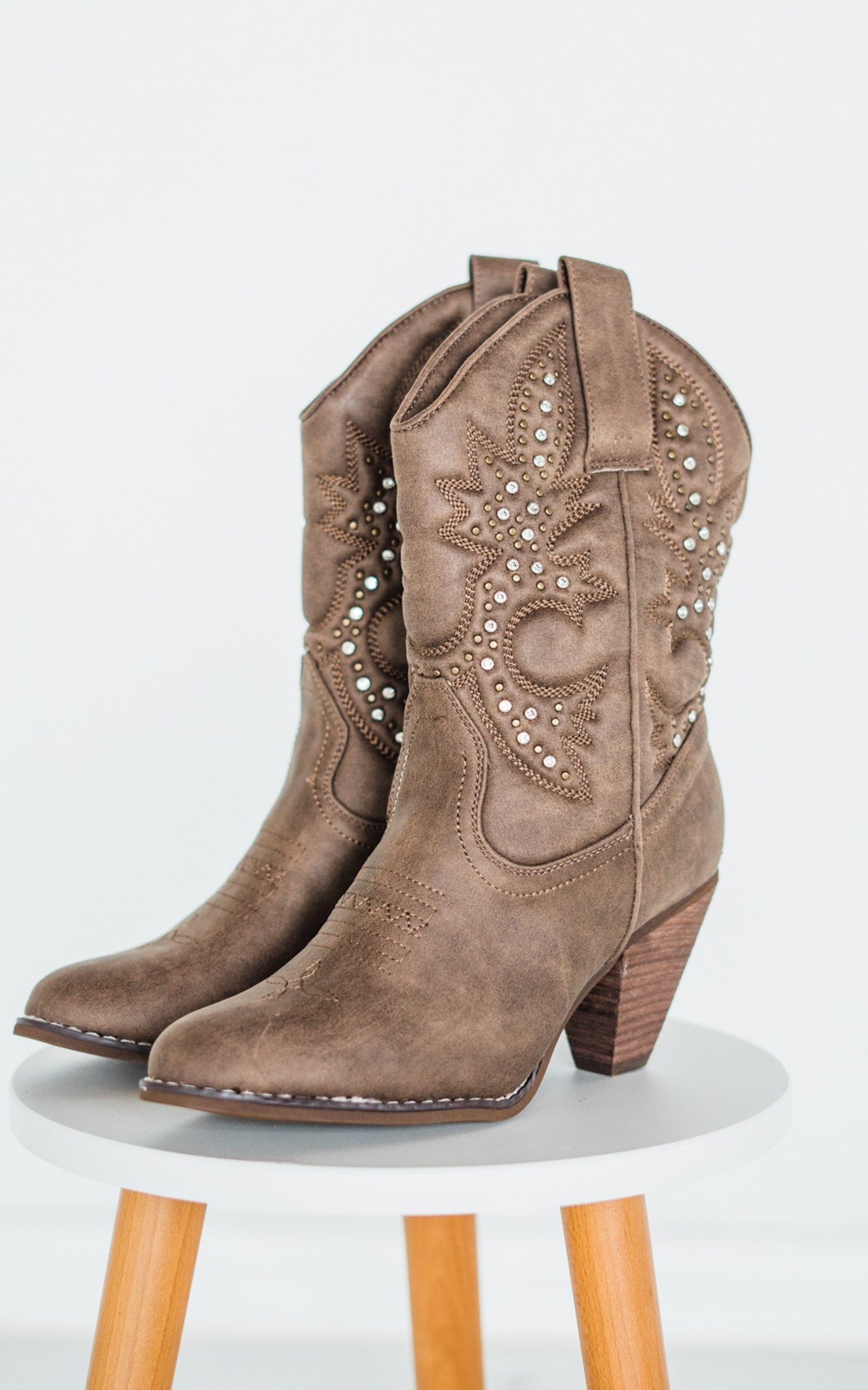 Naughty Monkey Houston Boots in Taupe