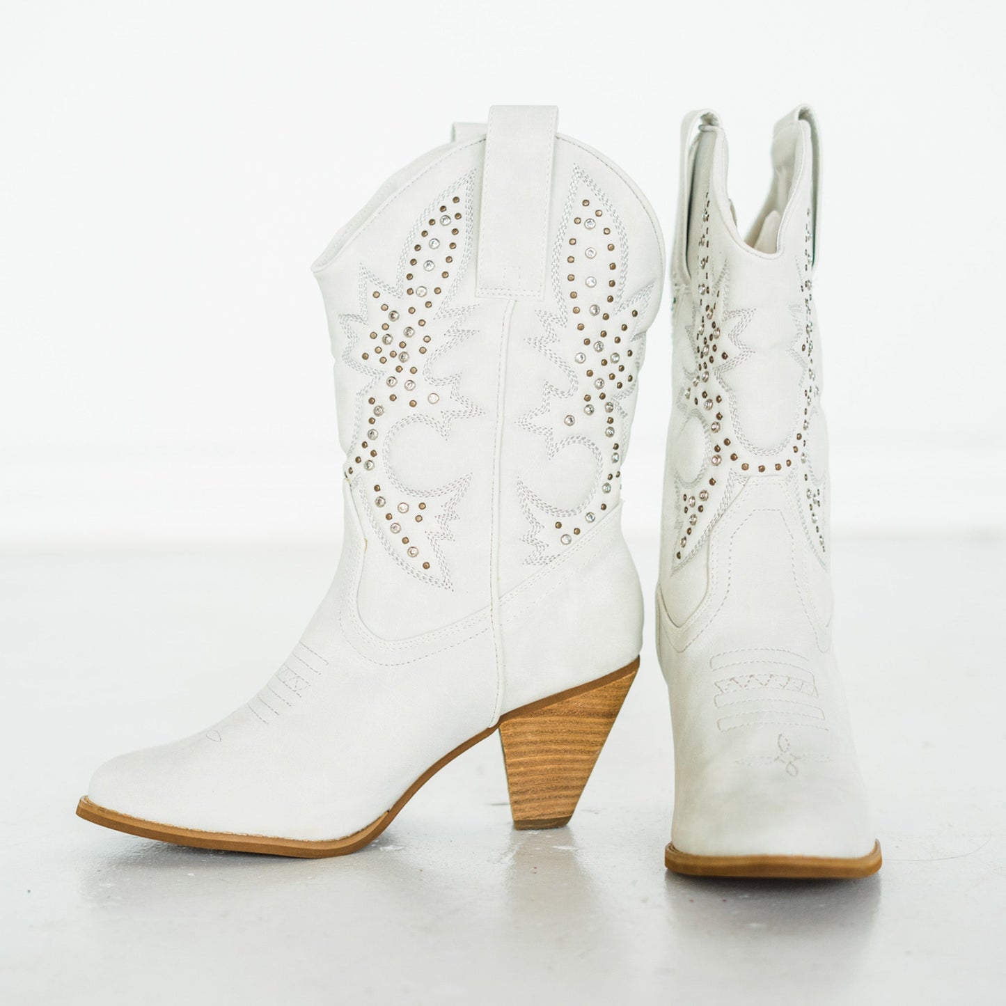 Naughty Monkey Houston Boots in White