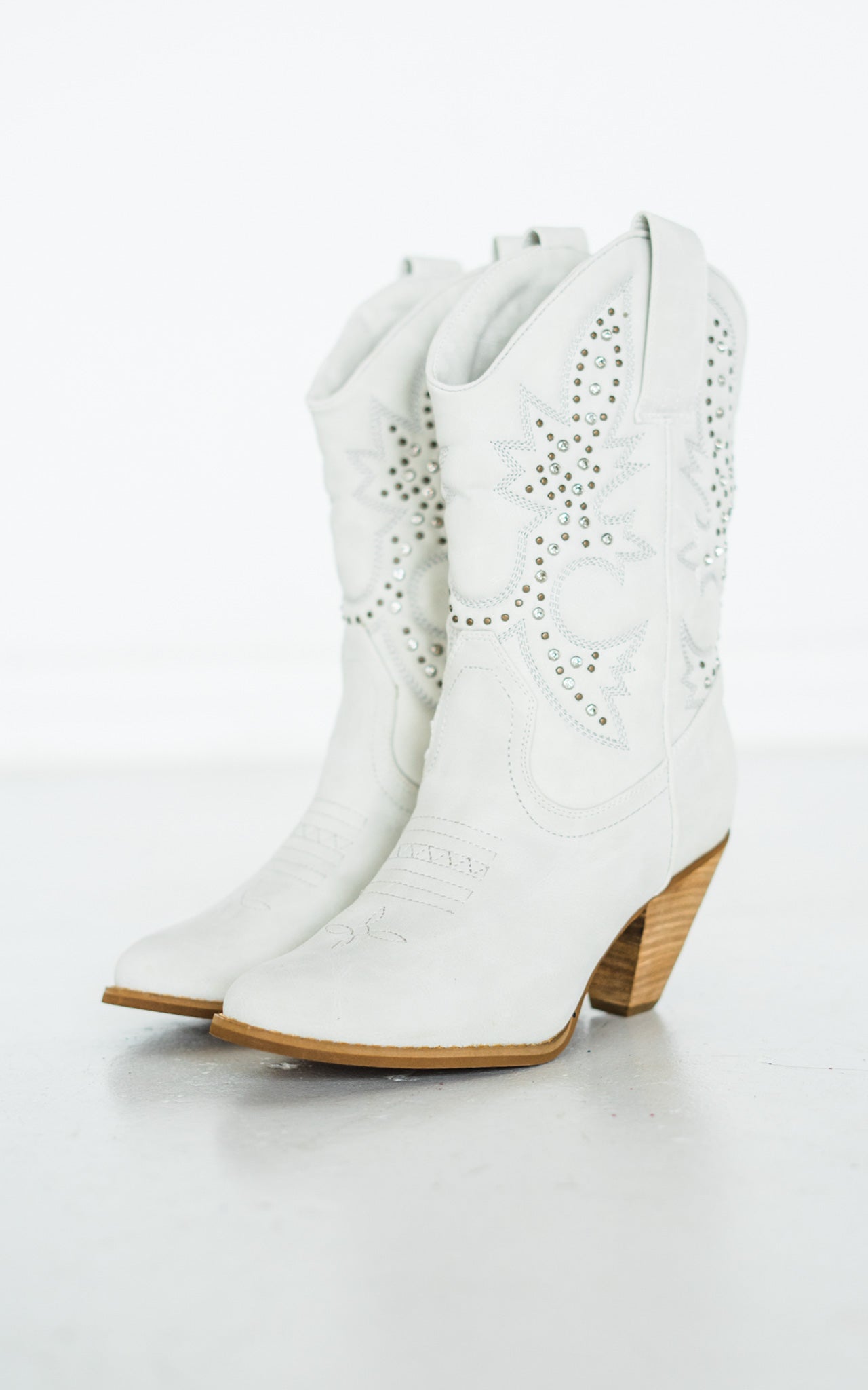 Naughty Monkey Houston Boots in White