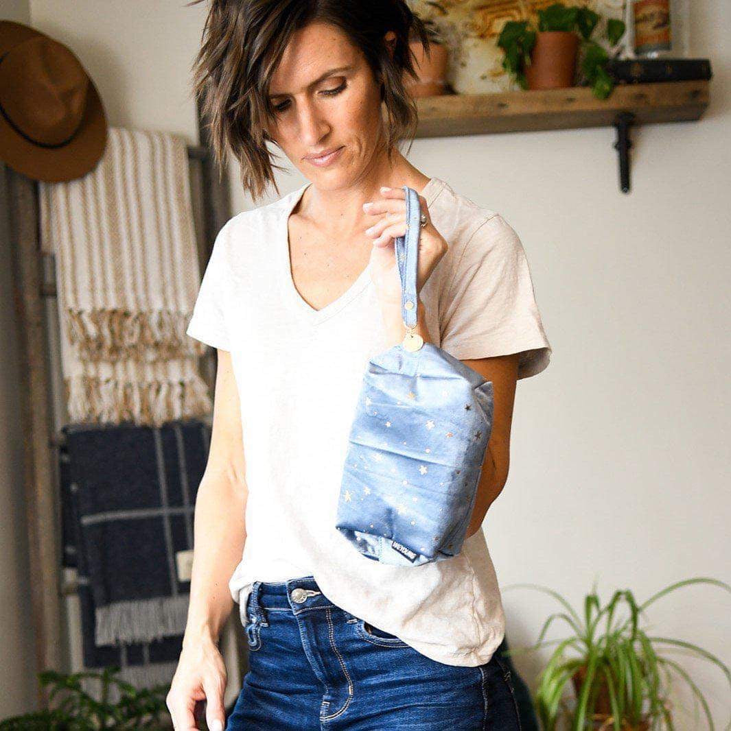 My Blue Velvet Star Cosmetic Bag