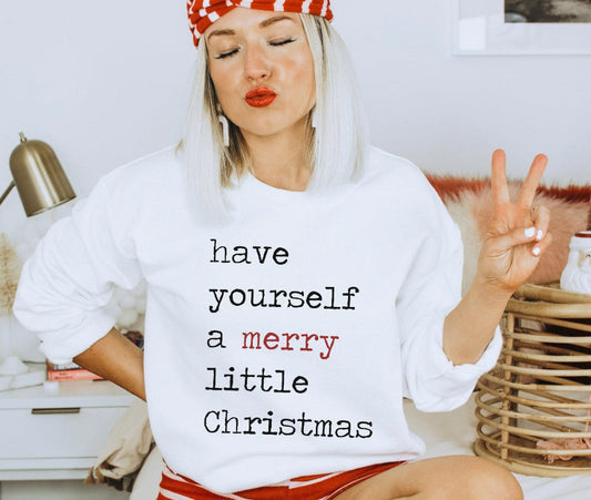 A merry little Christmas Sweatshirt