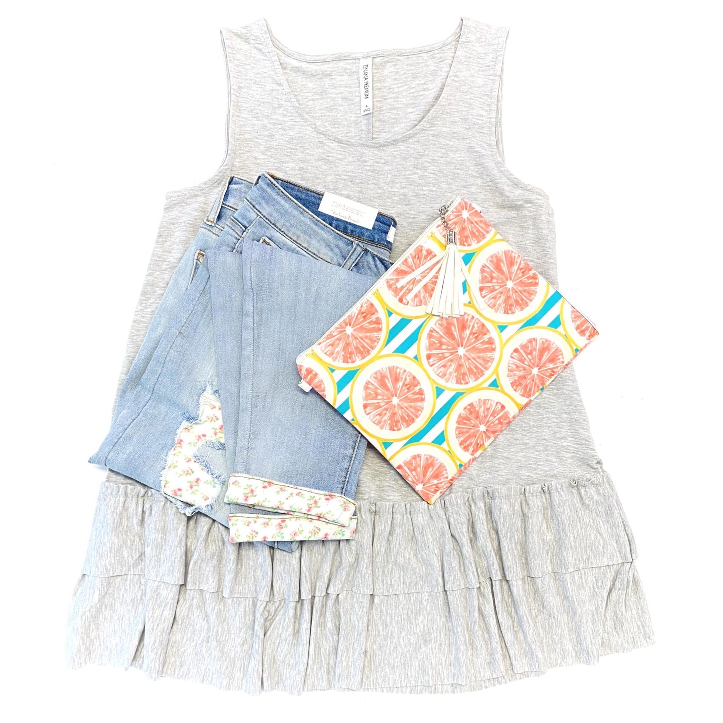 Grapefruit Fun Cross Body Clutch