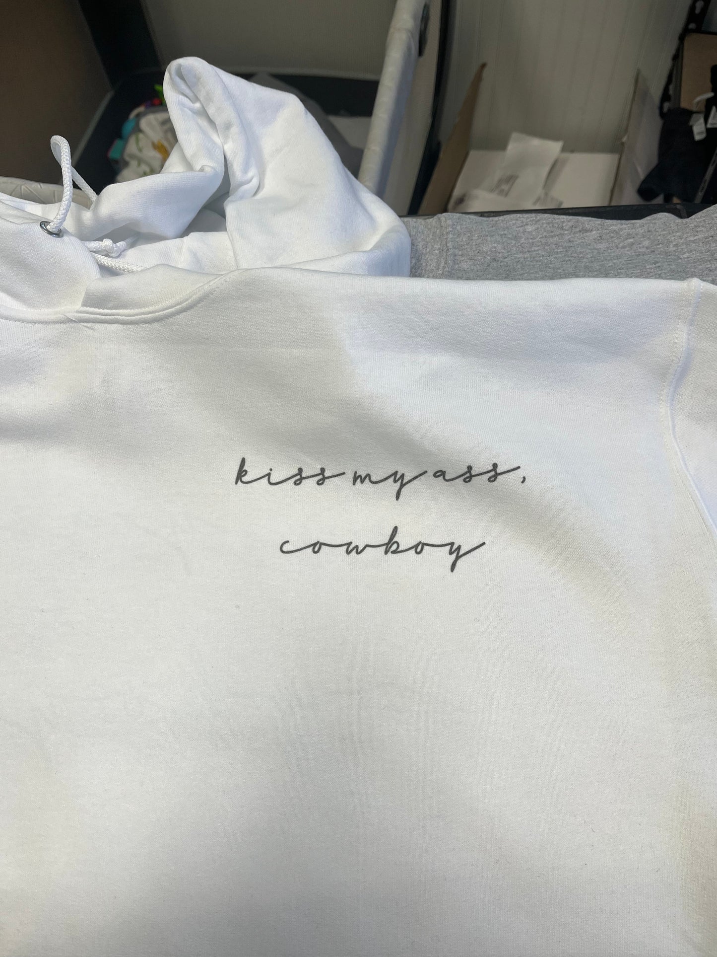 Kiss my ass, cowboy CREWNECK