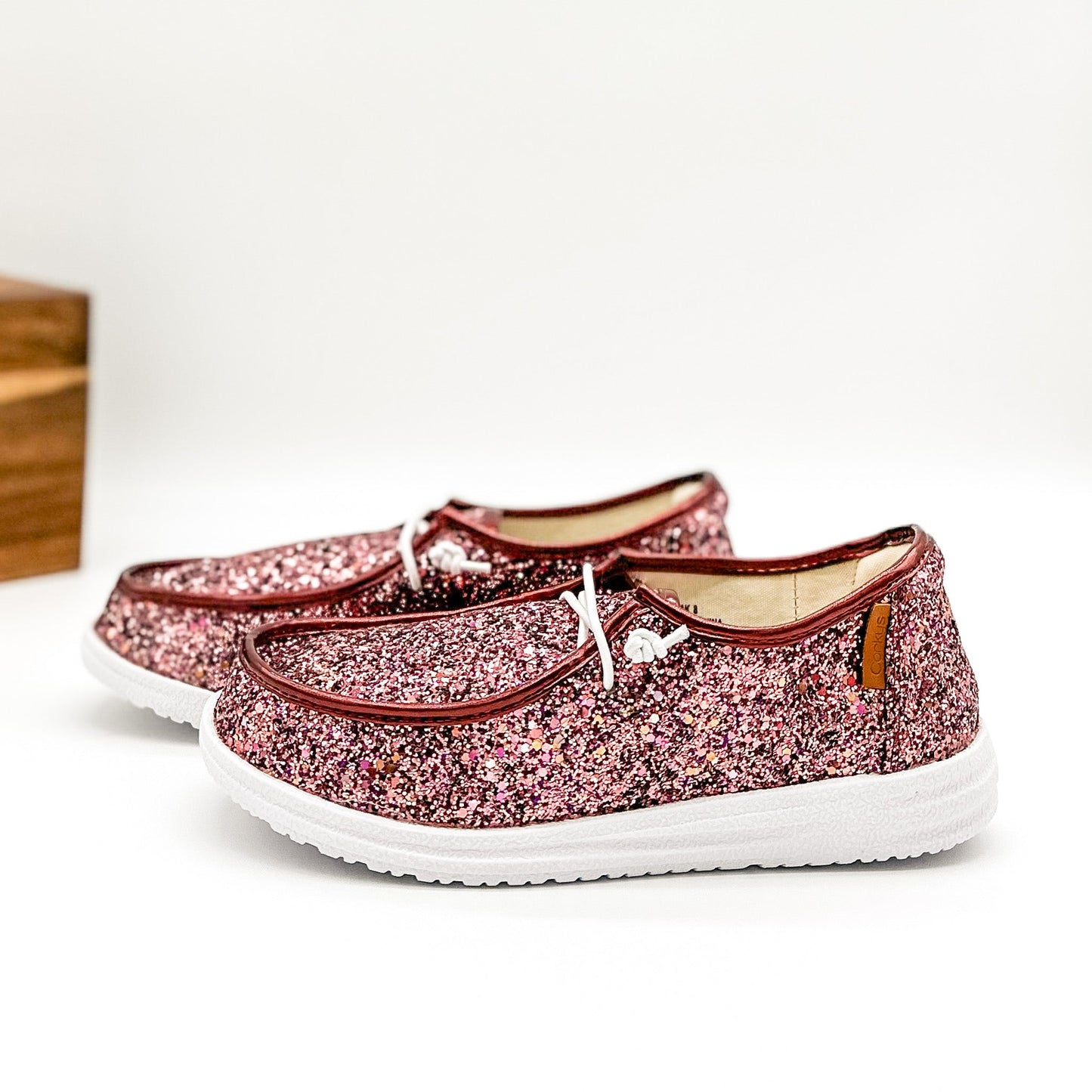 Corkys Kayak Sneaker in Mixed Berry Glitter
