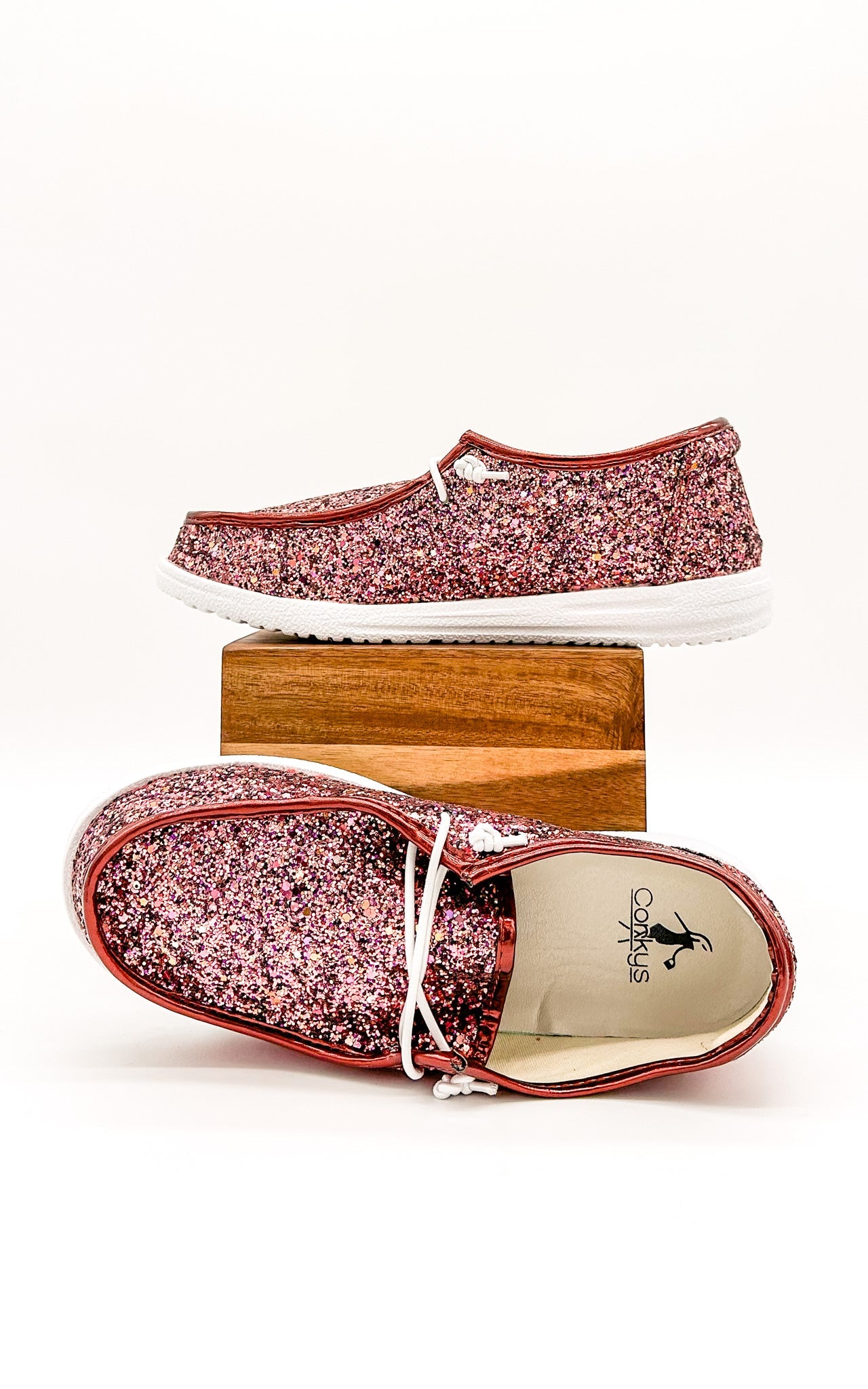 Corkys Kayak Sneaker in Mixed Berry Glitter