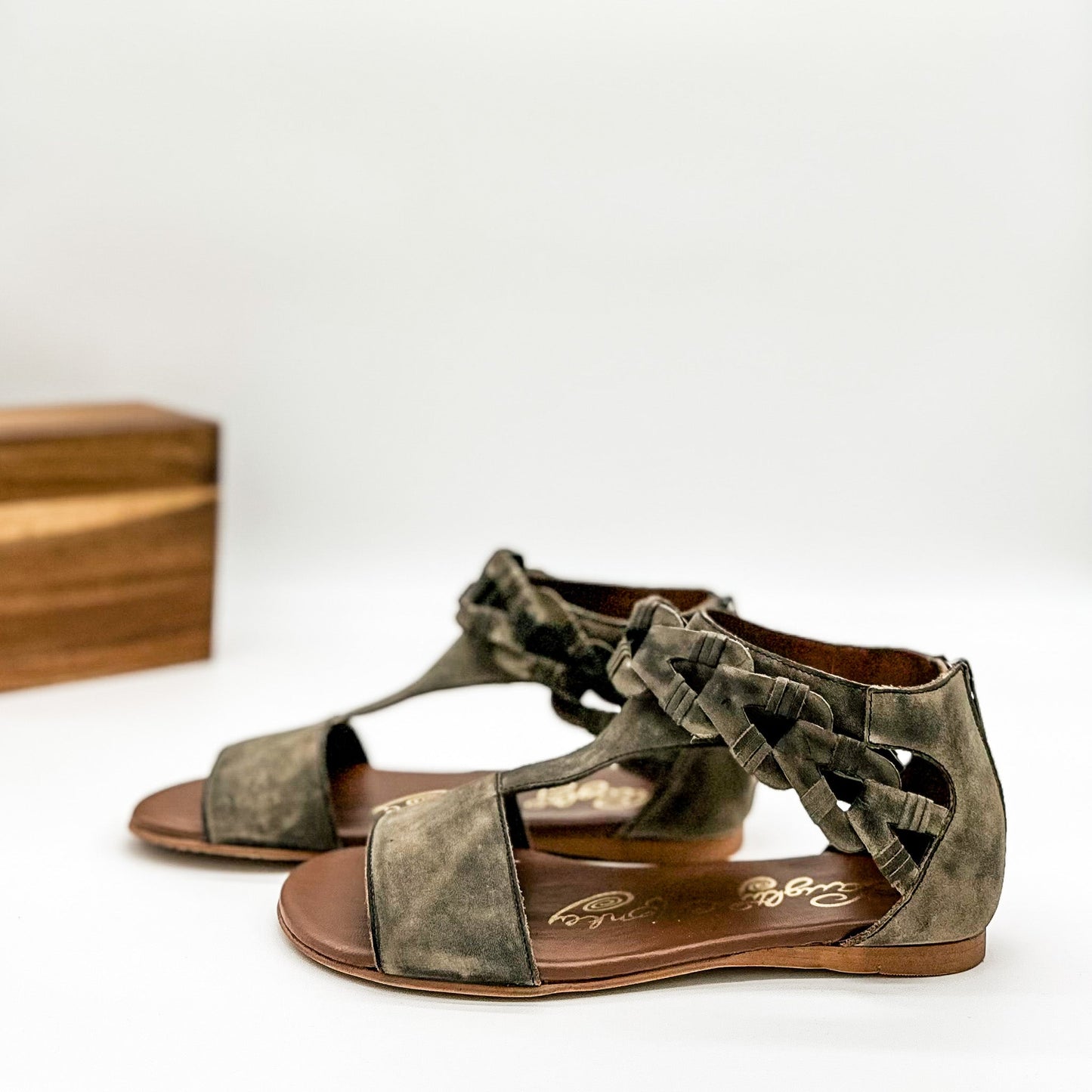 Naughty Monkey Loop D Loop Sandals in Black
