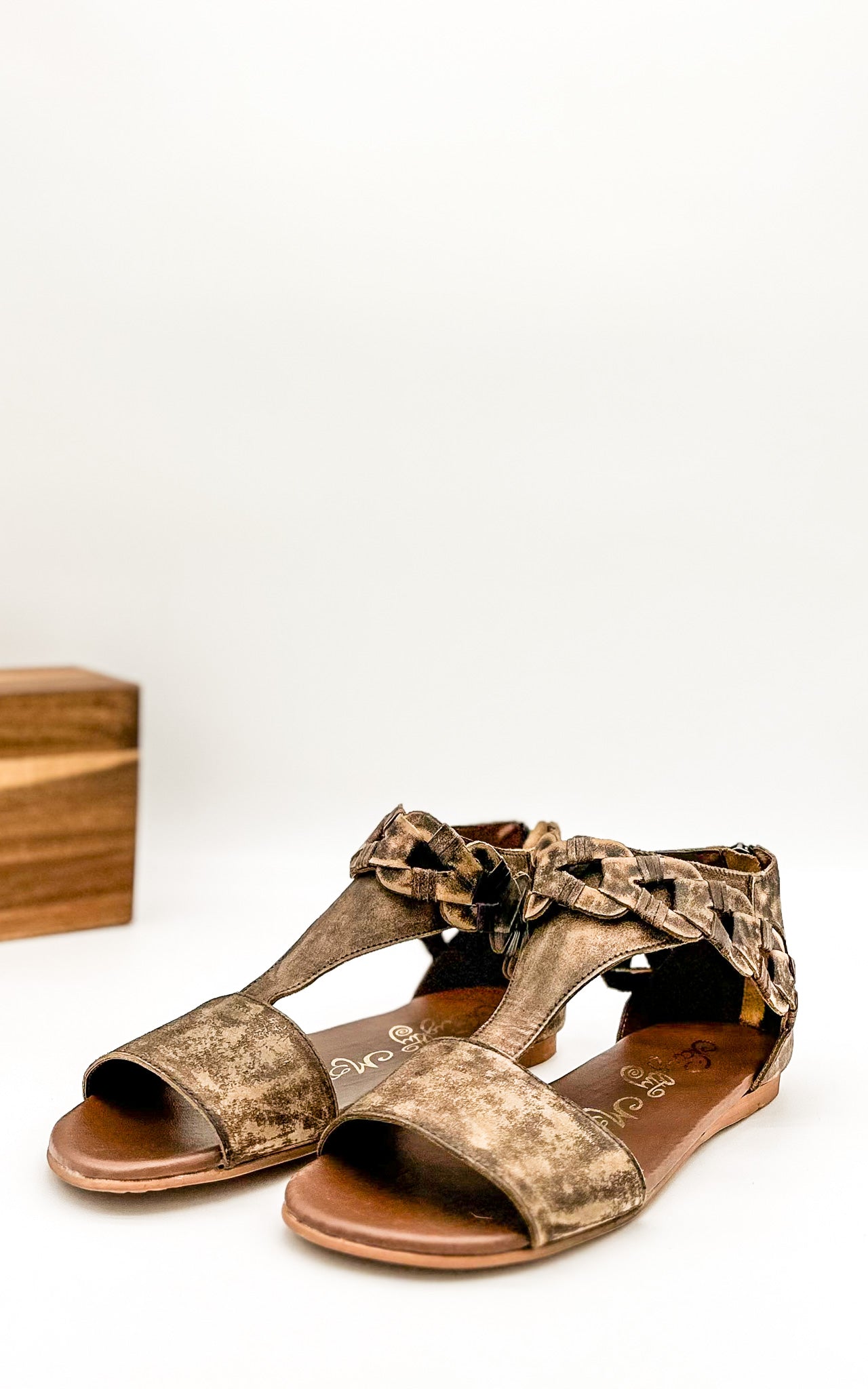 Naughty Monkey Loop D Loop Sandals in Tan