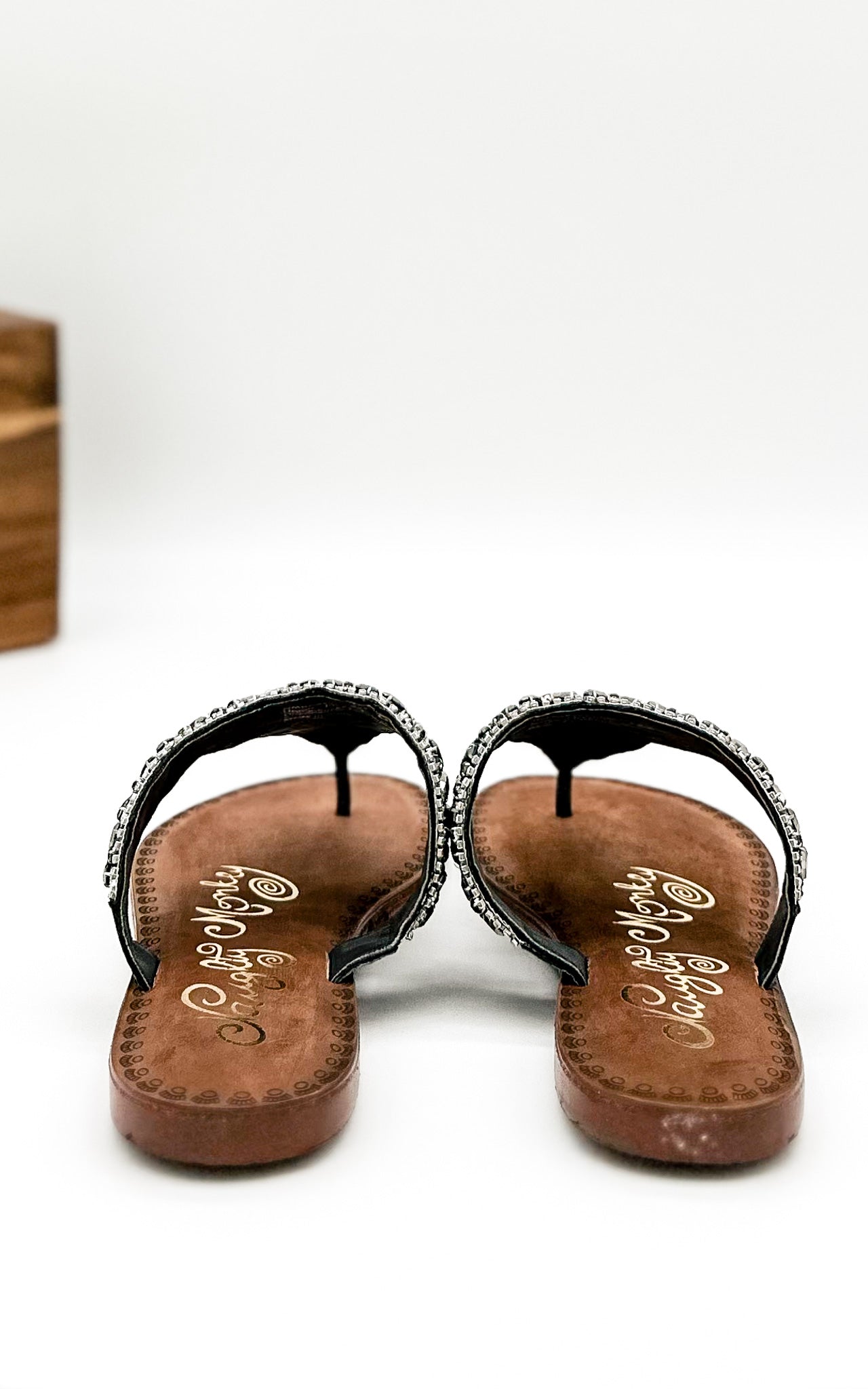 Naughty Monkey Loving U Sandals in Black