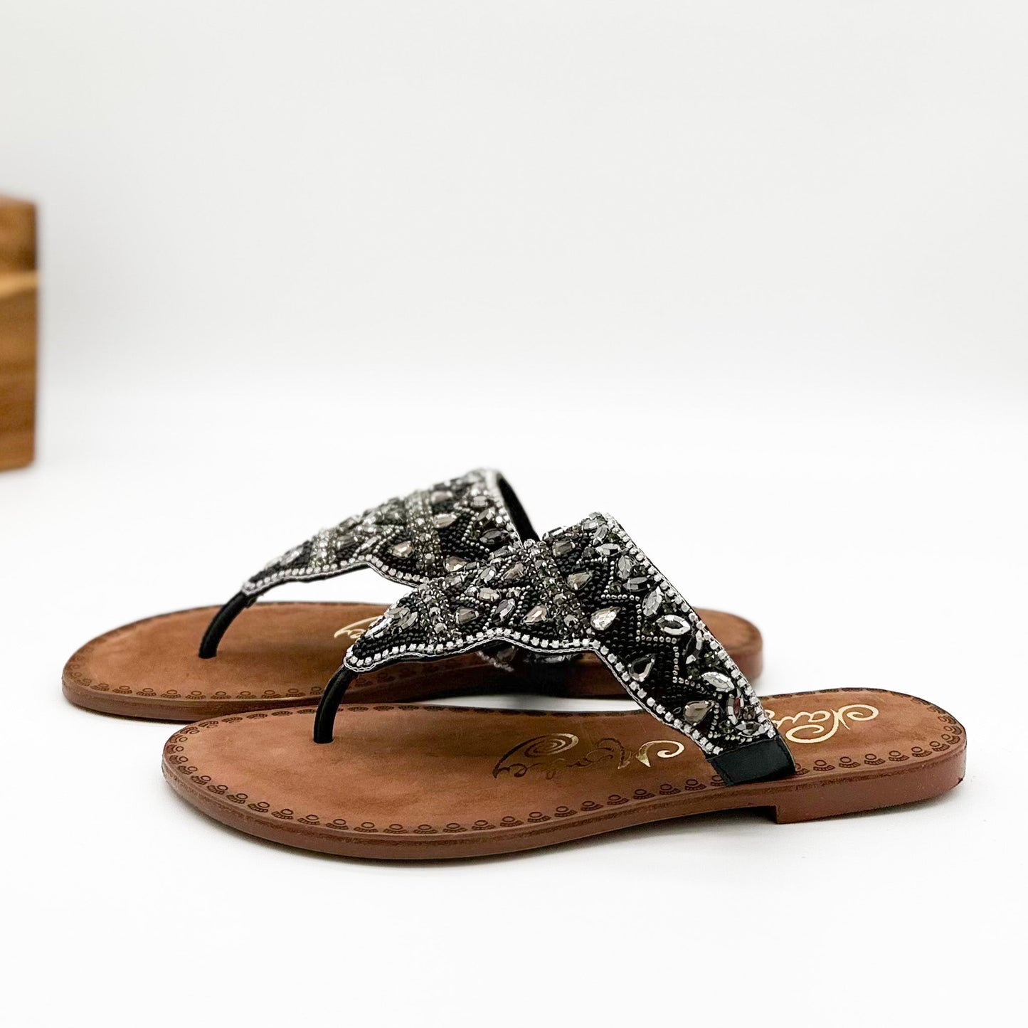 Naughty Monkey Loving U Sandals in Black