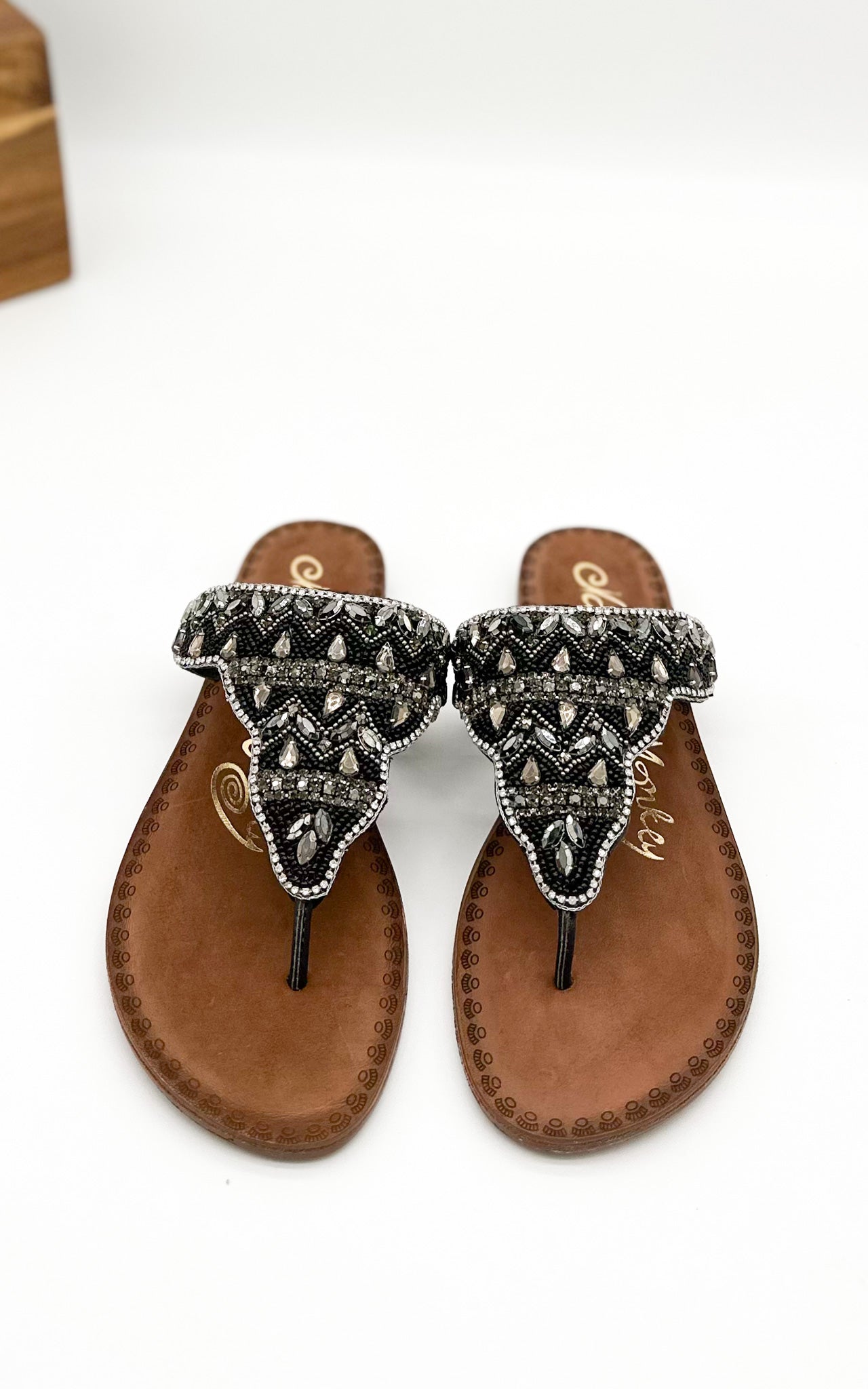 Naughty Monkey Loving U Sandals in Black