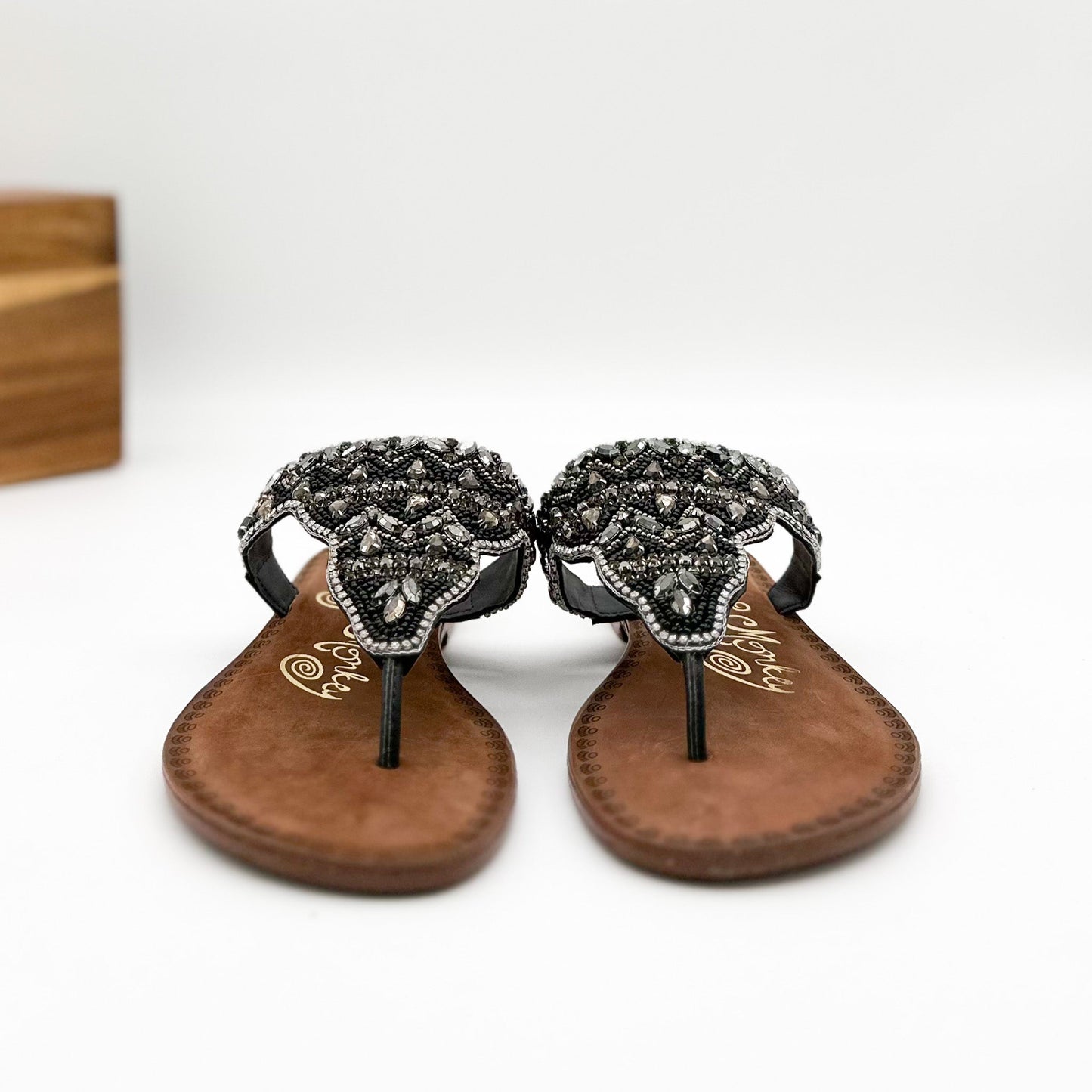 Naughty Monkey Loving U Sandals in Black
