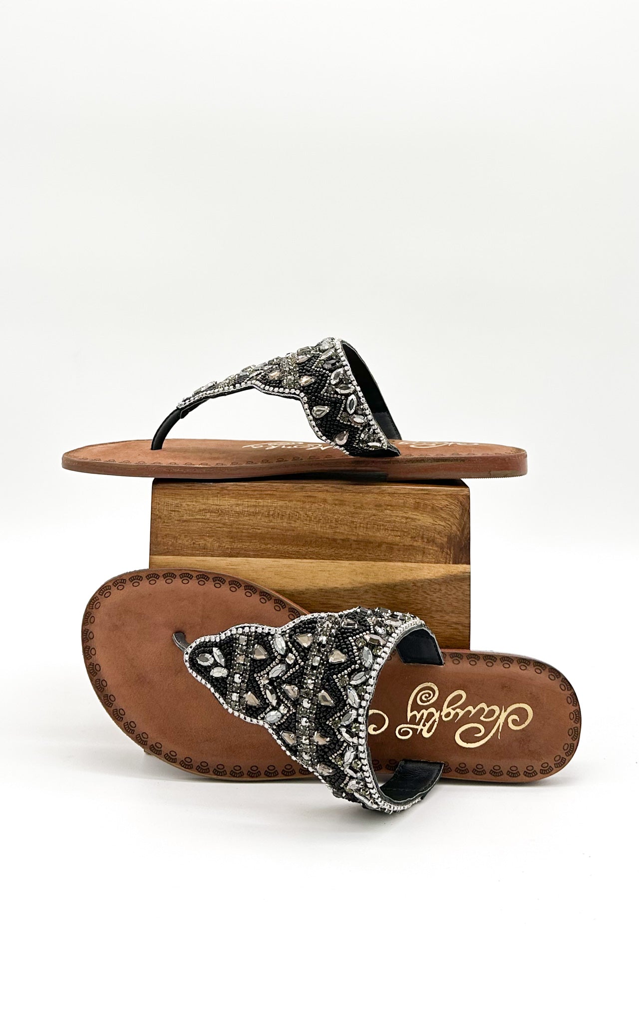Naughty Monkey Loving U Sandals in Black