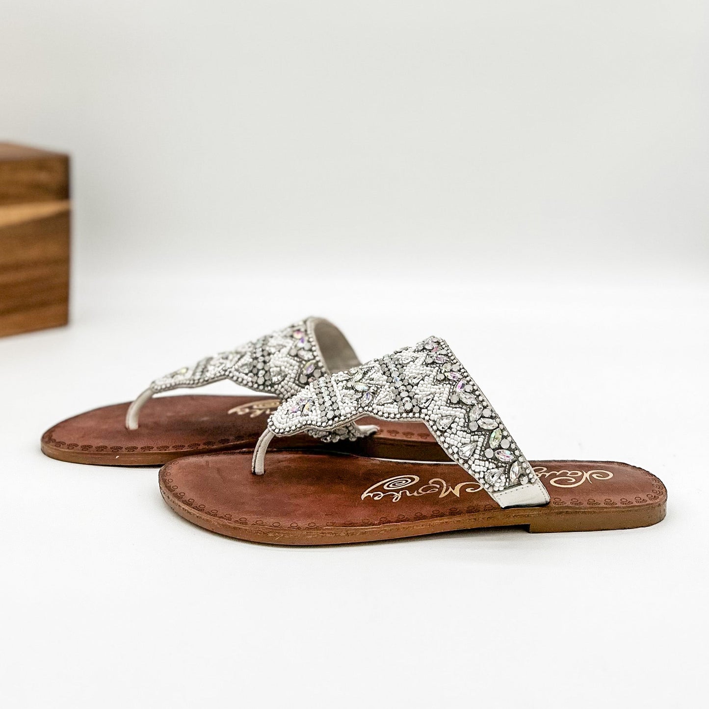 Naughty Monkey Loving U Sandals in White