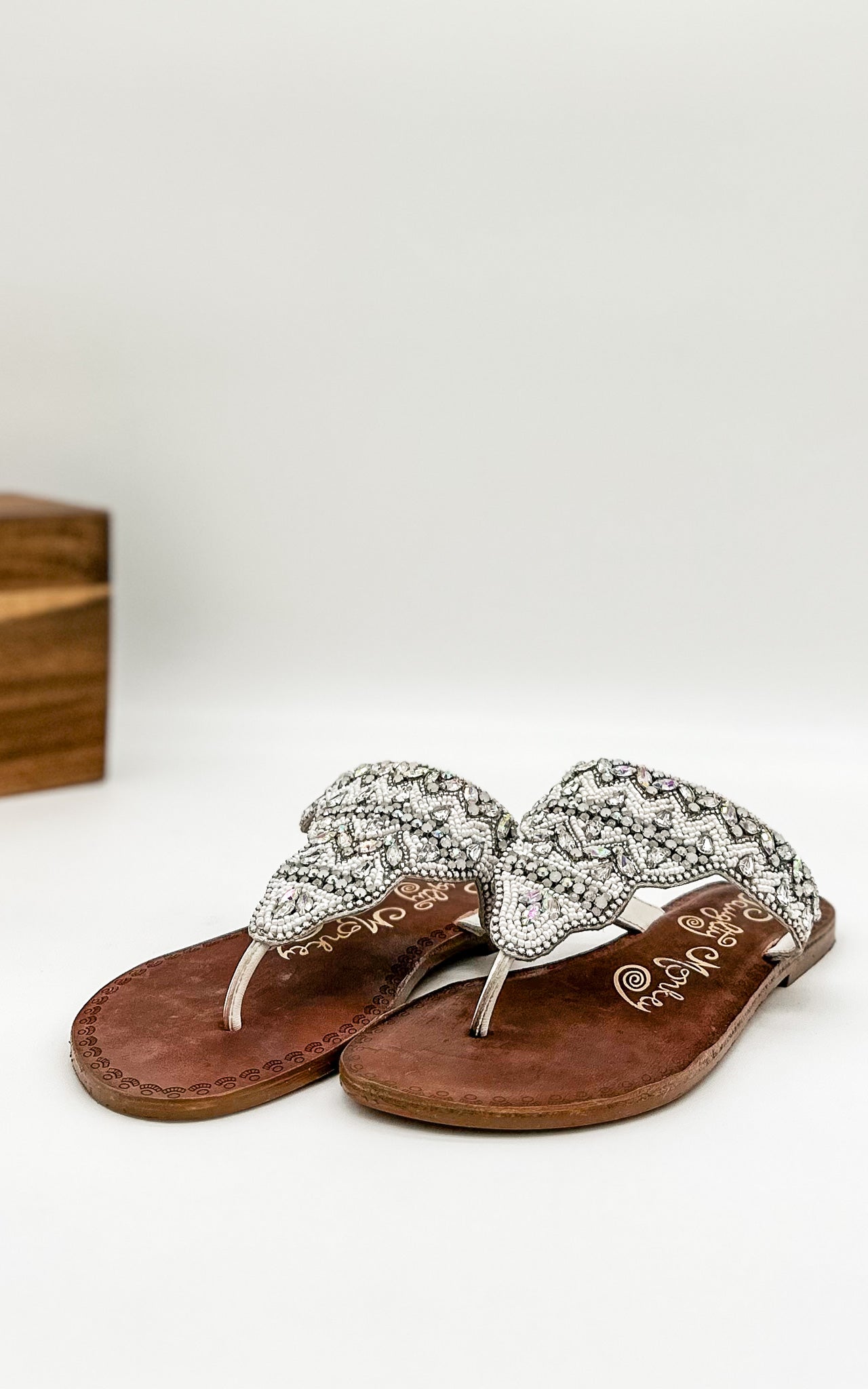 Naughty Monkey Loving U Sandals in White