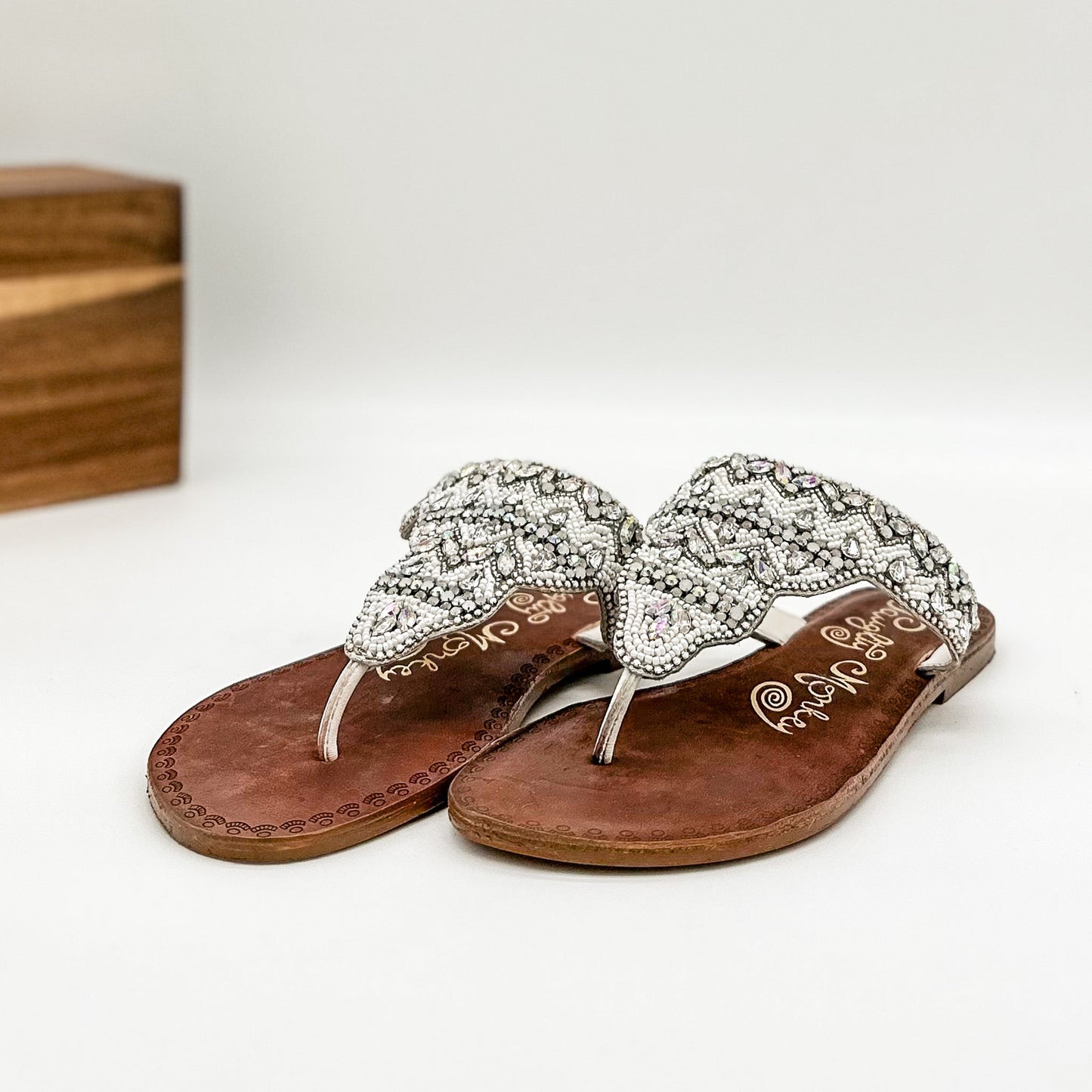Naughty Monkey Loving U Sandals in White