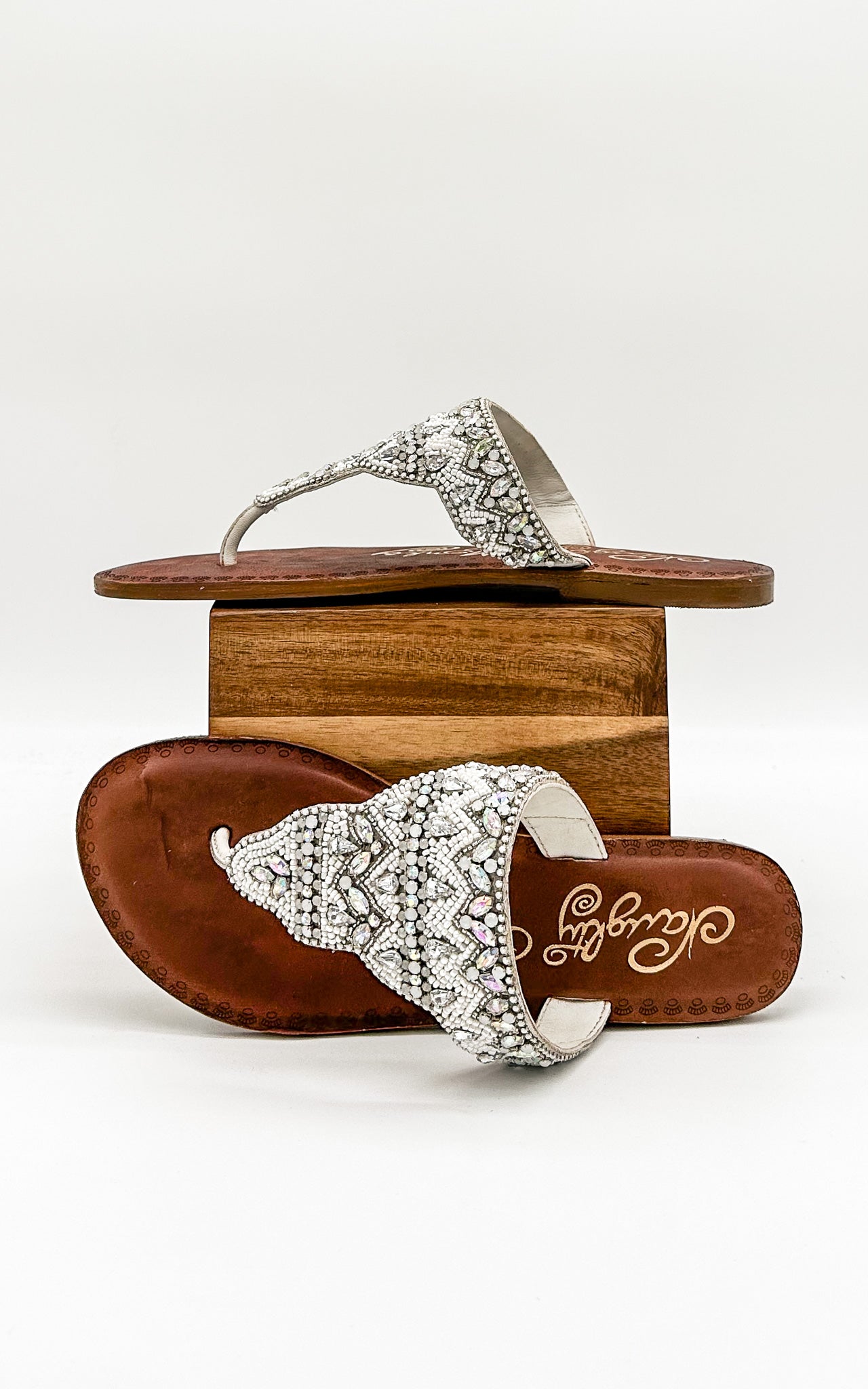 Naughty Monkey Loving U Sandals in White