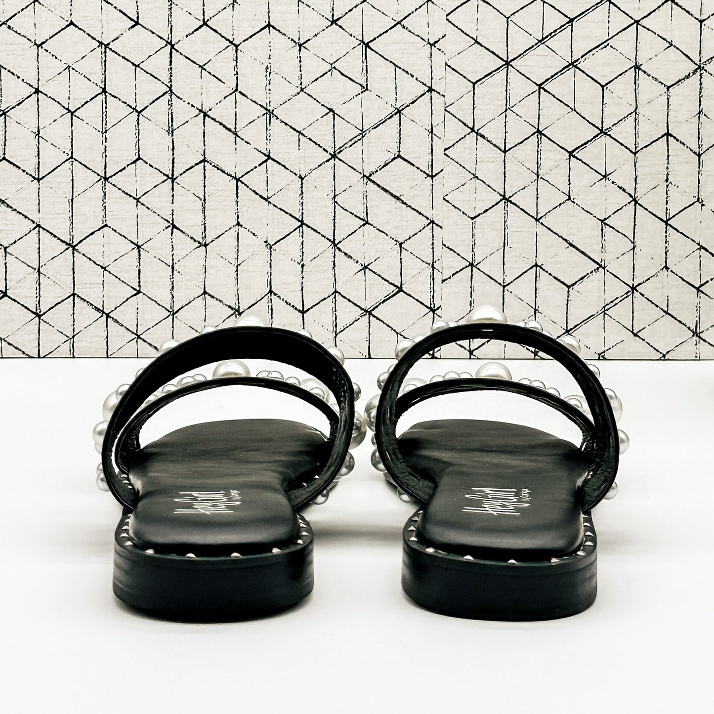 Corkys Marie Sandal in Black with Pearls