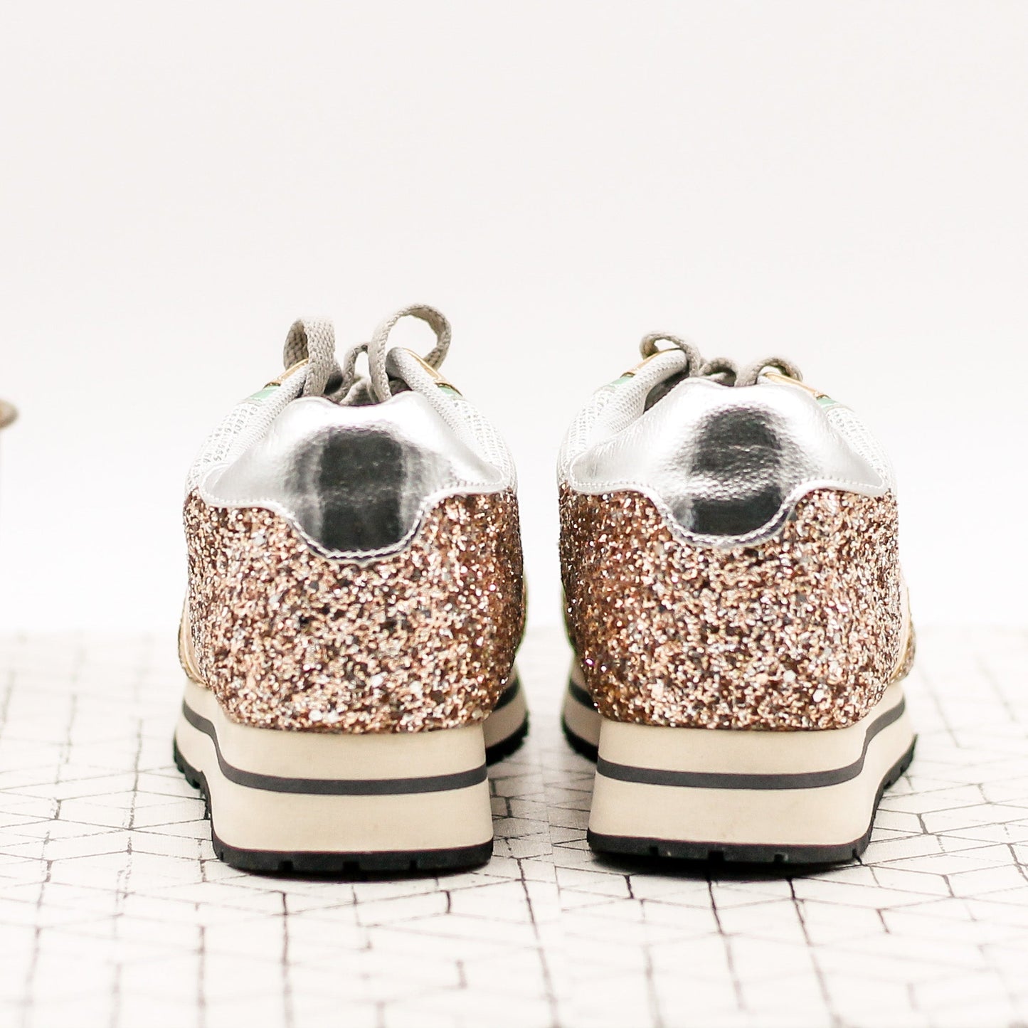 Miu Miu Glitter Retro Sneaker