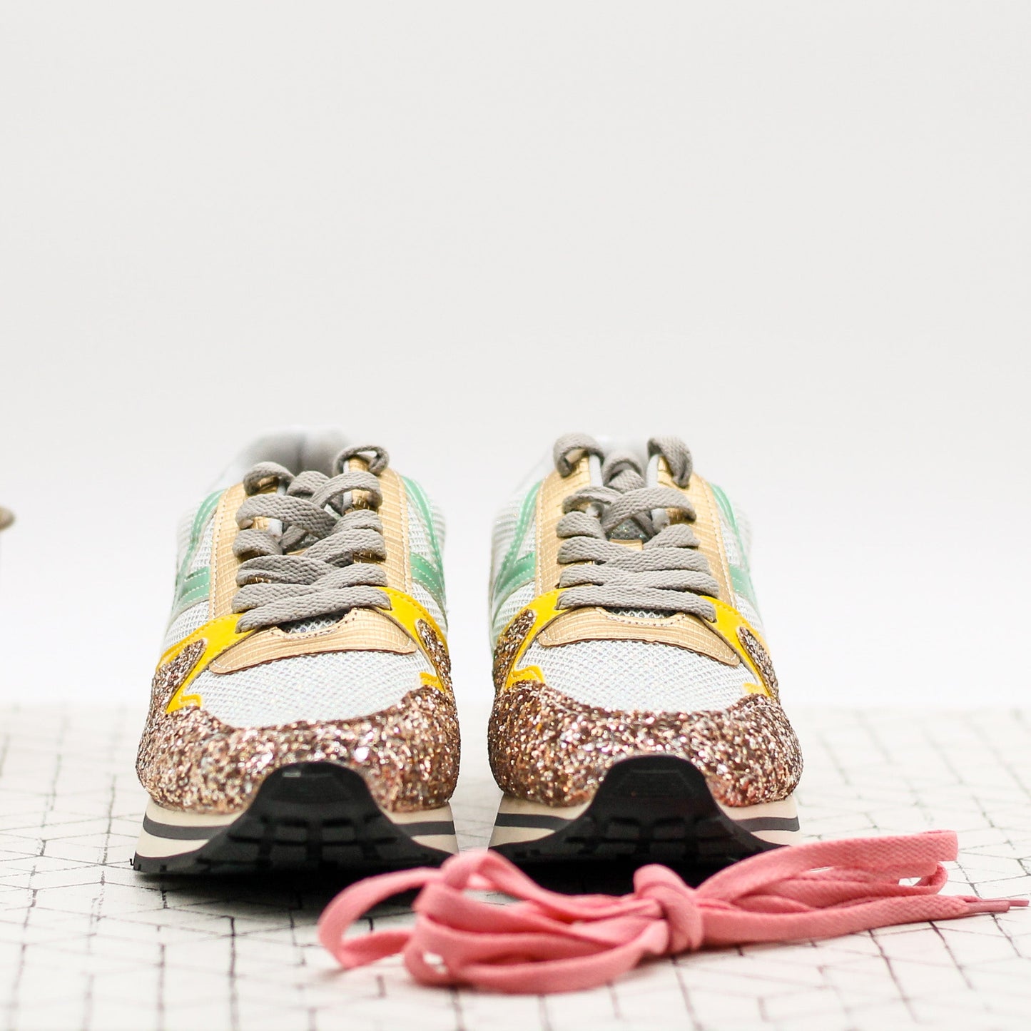 Miu Miu Glitter Retro Sneaker
