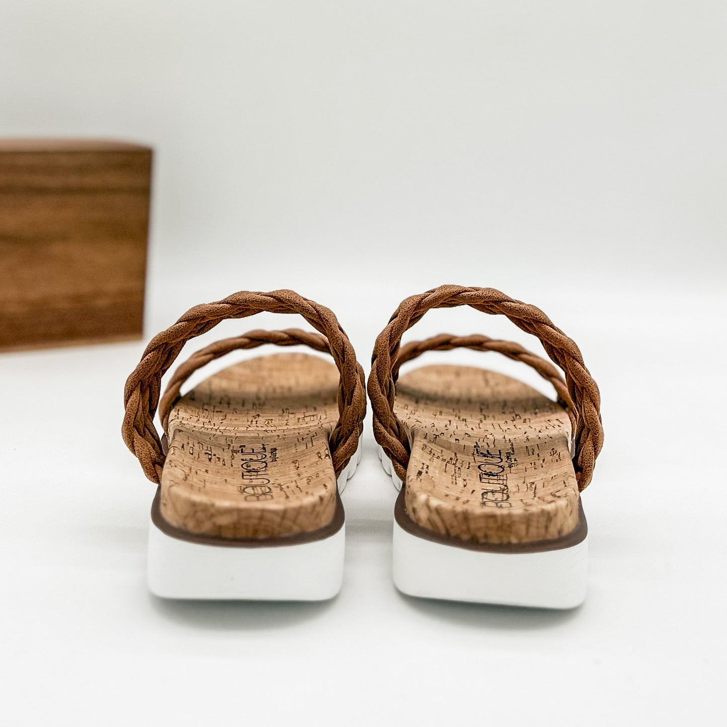 Corkys Moonlight Slide Sandal in Cognac