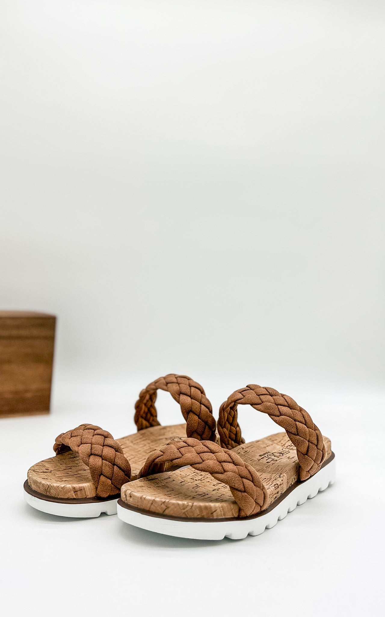 Corkys Moonlight Slide Sandal in Cognac